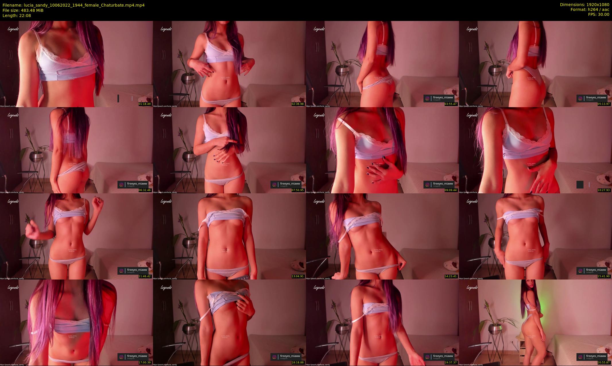 lucia_sandy — 23 minute Chaturbate female cam show recording, 1080p, Jun 10, 2022