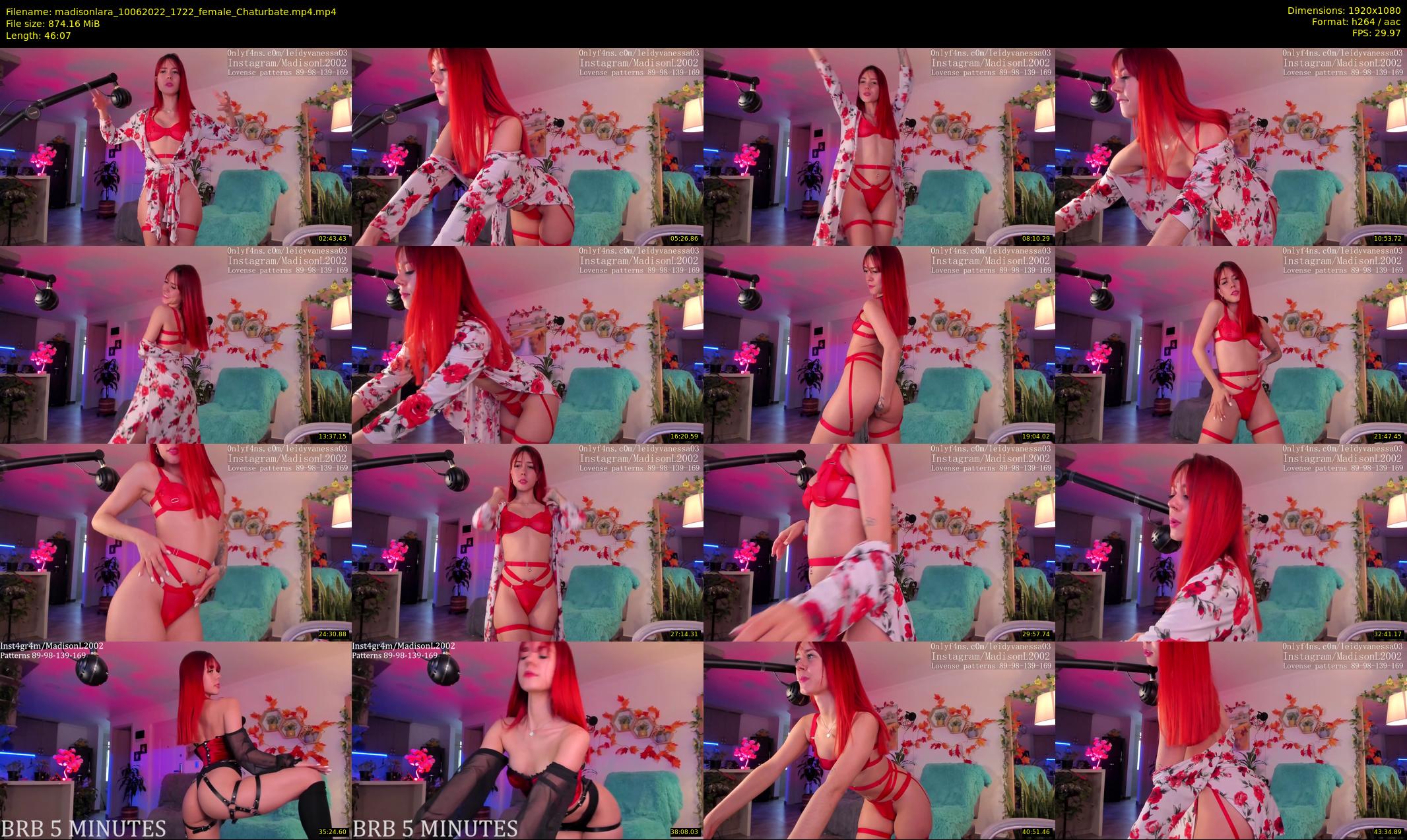 madisonlara — 47 minute Chaturbate female cam show recording, 1080p, Jun 10, 2022