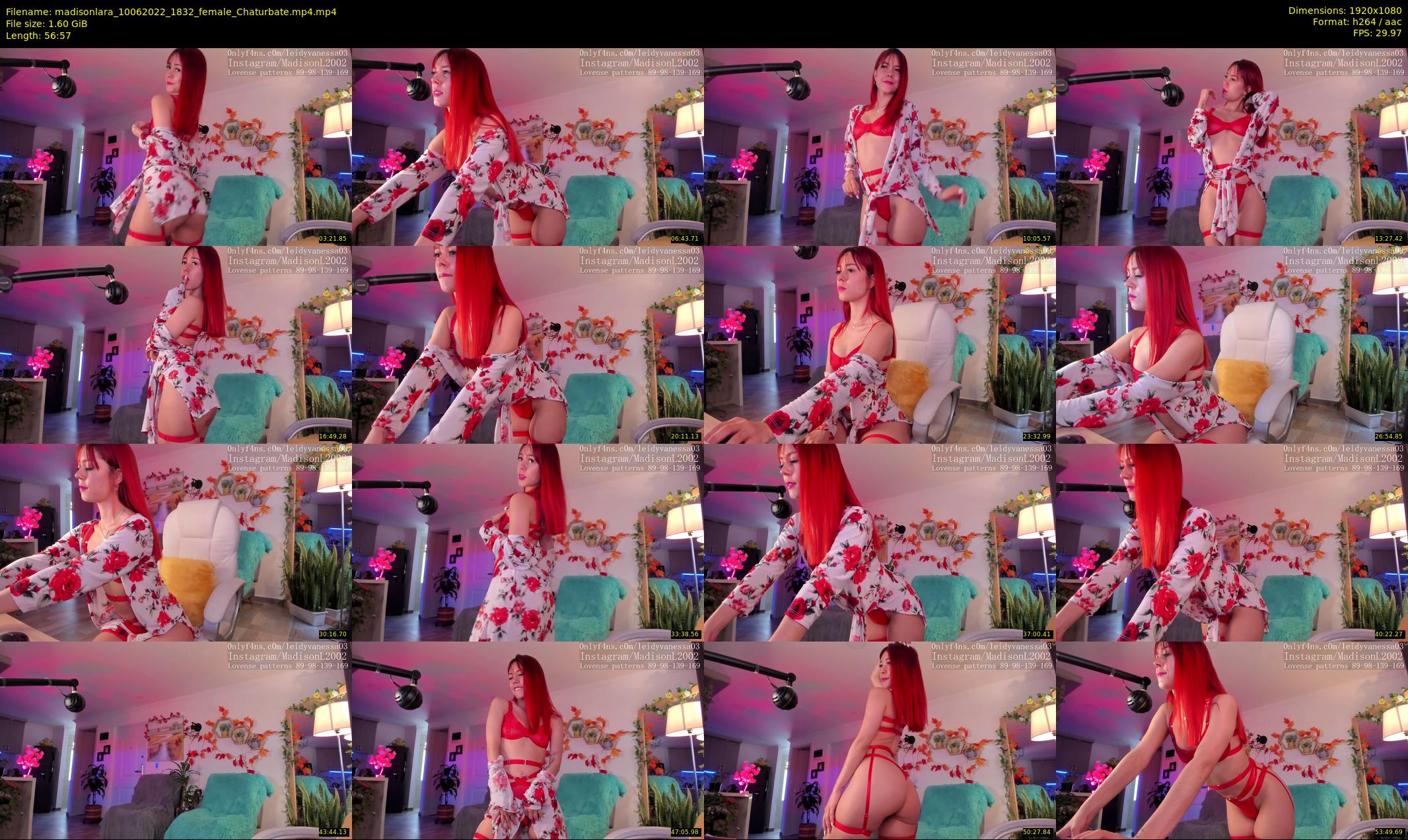 madisonlara — 57 minute Chaturbate female cam show recording, 1080p, Jun 10, 2022
