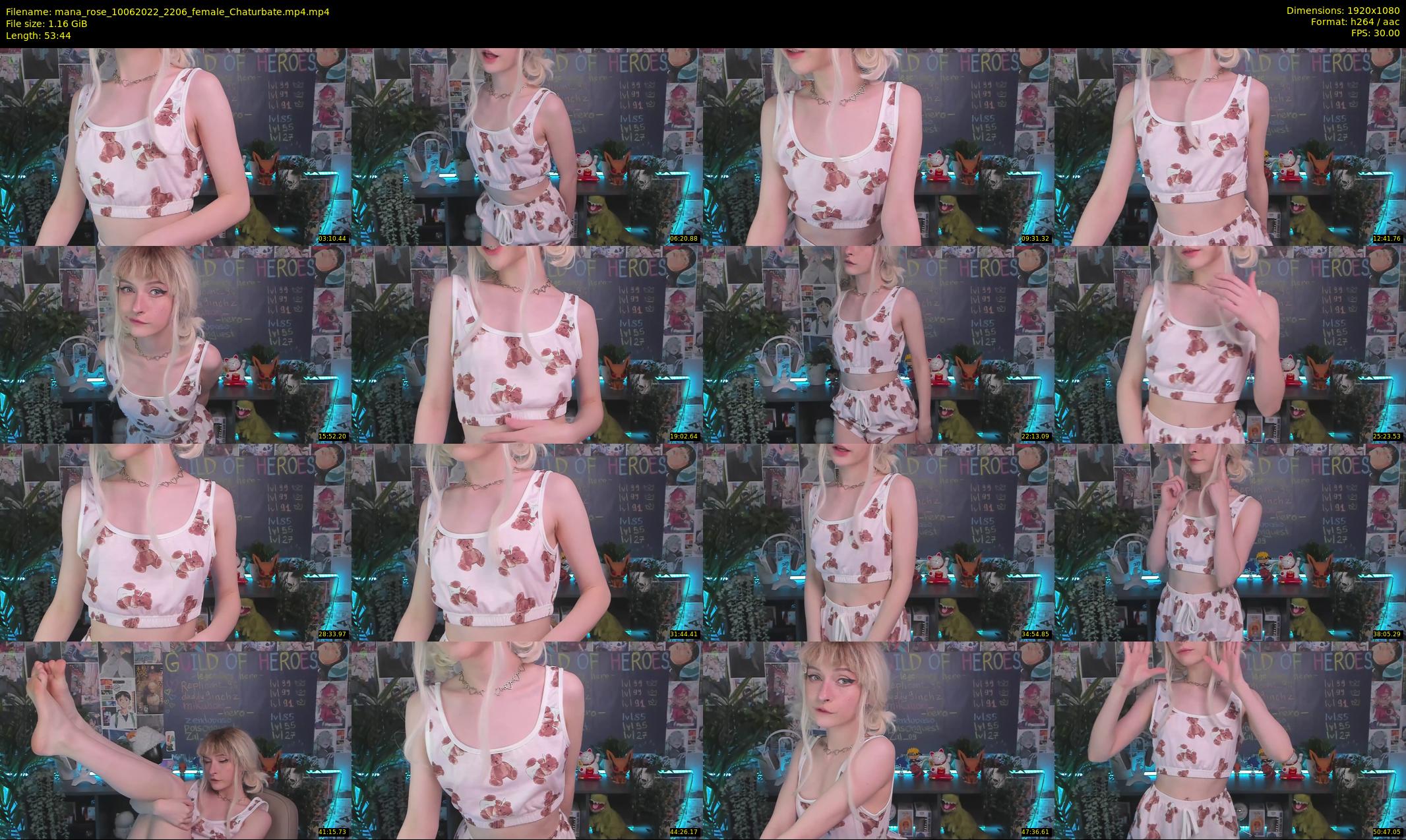 mana_rose — 54 minute Chaturbate female cam show recording, 1080p, Jun 10, 2022