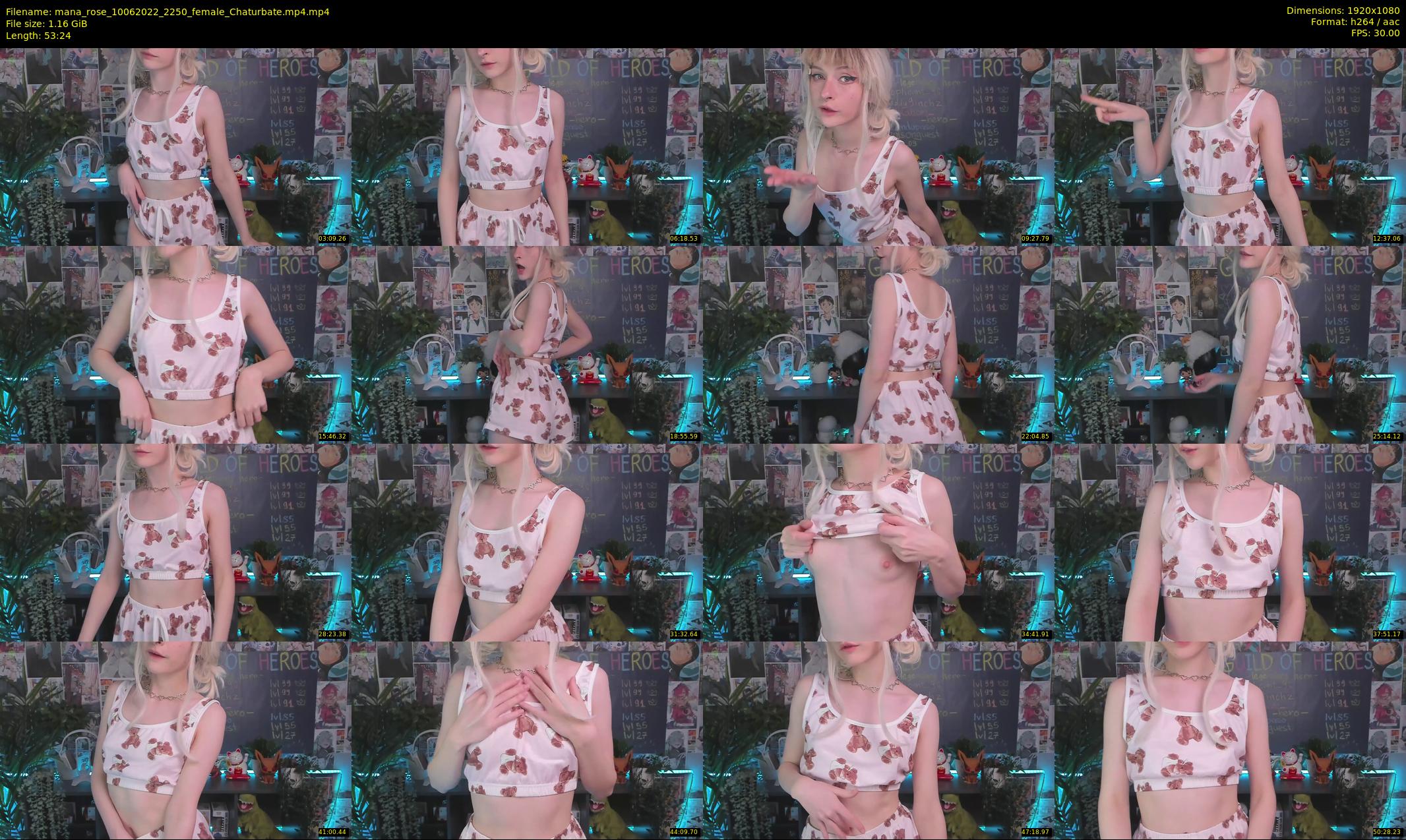 mana_rose — 54 minute Chaturbate female cam show recording, 1080p, Jun 10, 2022