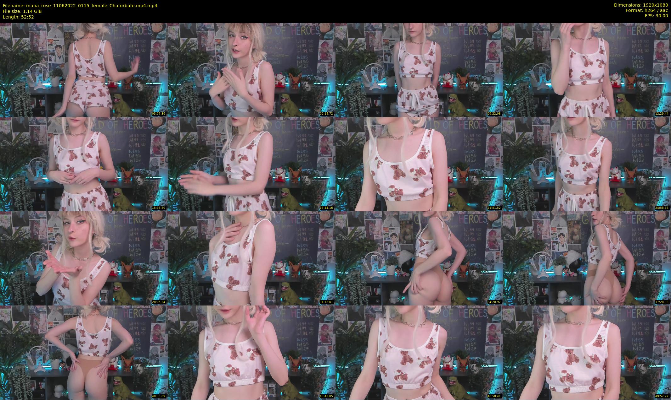 mana_rose — 53 minute Chaturbate female cam show recording, 1080p, Jun 11, 2022