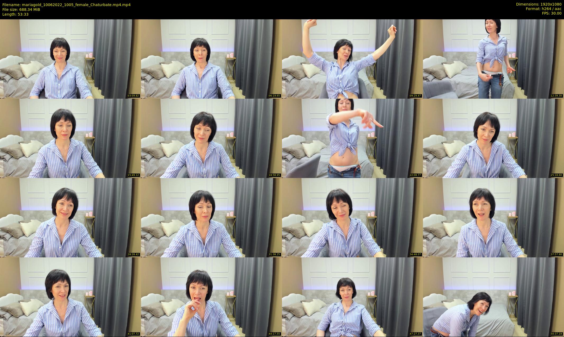 mariagold — 54 minute Chaturbate female cam show recording, 1080p, Jun 10, 2022