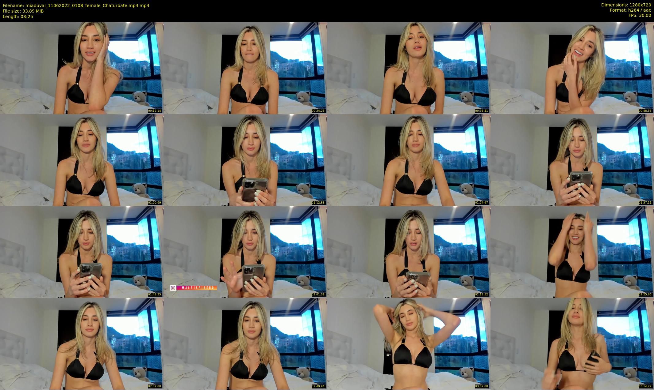 miaduval — 4 minute Chaturbate female cam show recording, 720p, Jun 11, 2022
