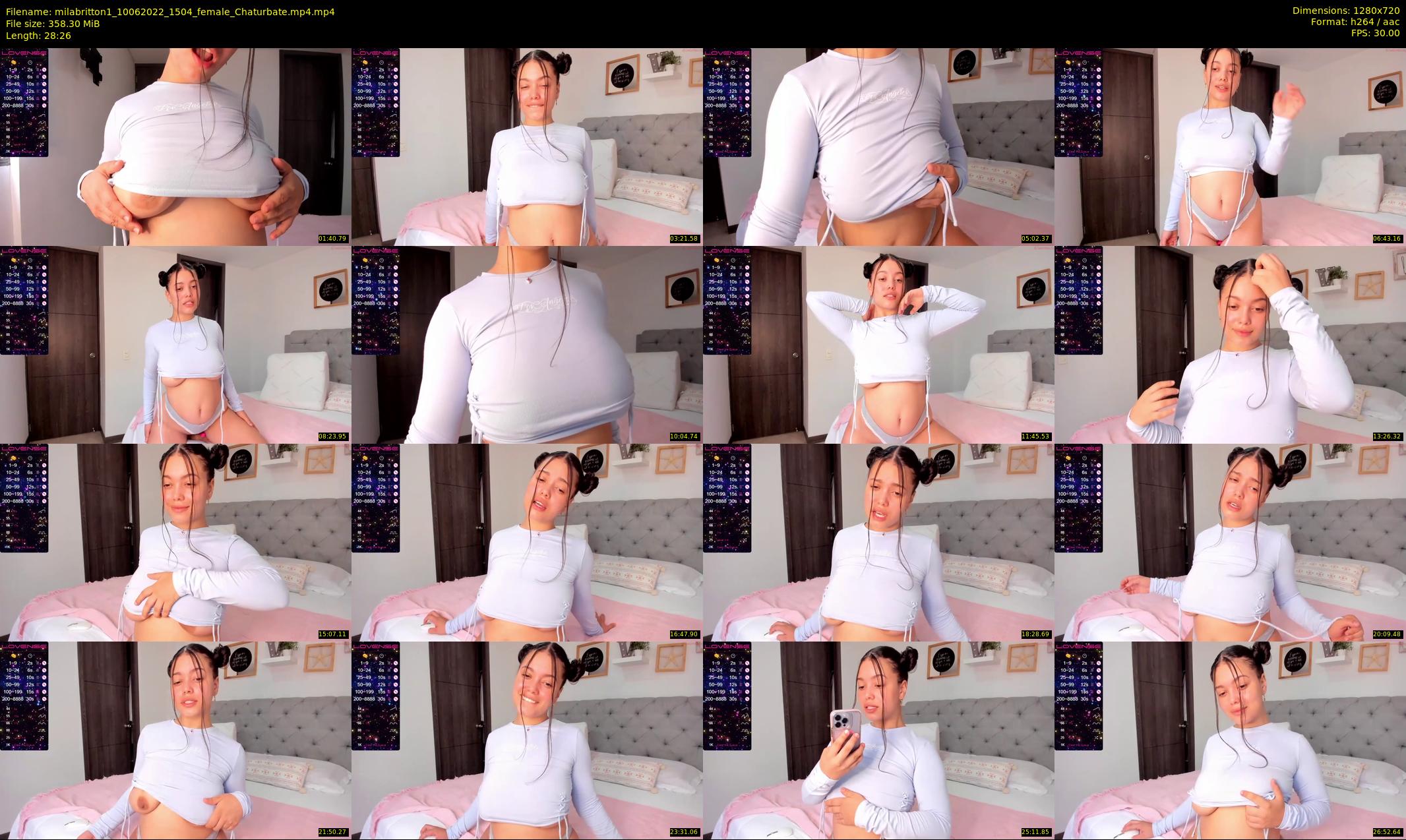 milabritton1 — 29 minute Chaturbate female cam show recording, 720p, Jun 10, 2022