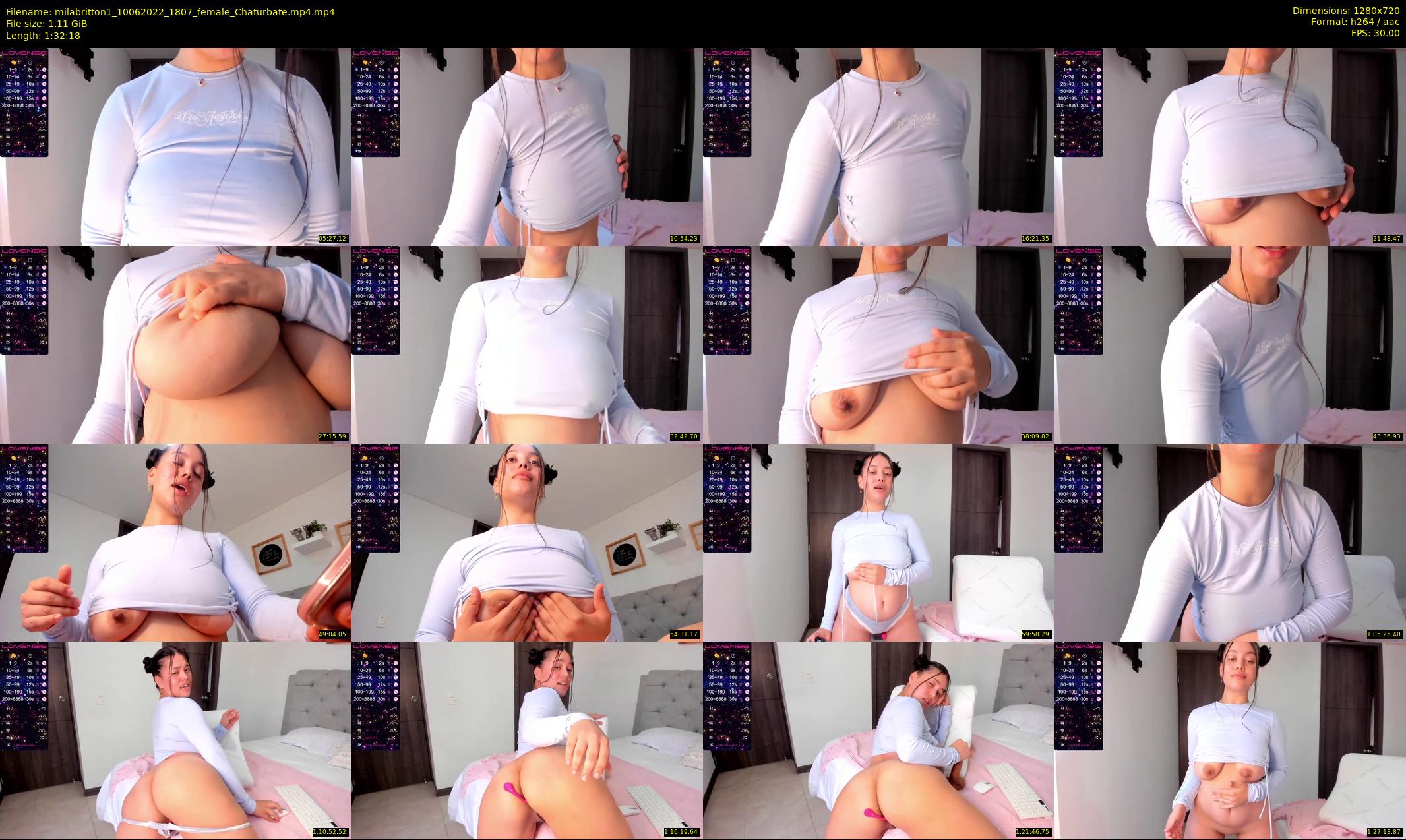 milabritton1 — 93 minute Chaturbate female cam show recording, 720p, Jun 10, 2022