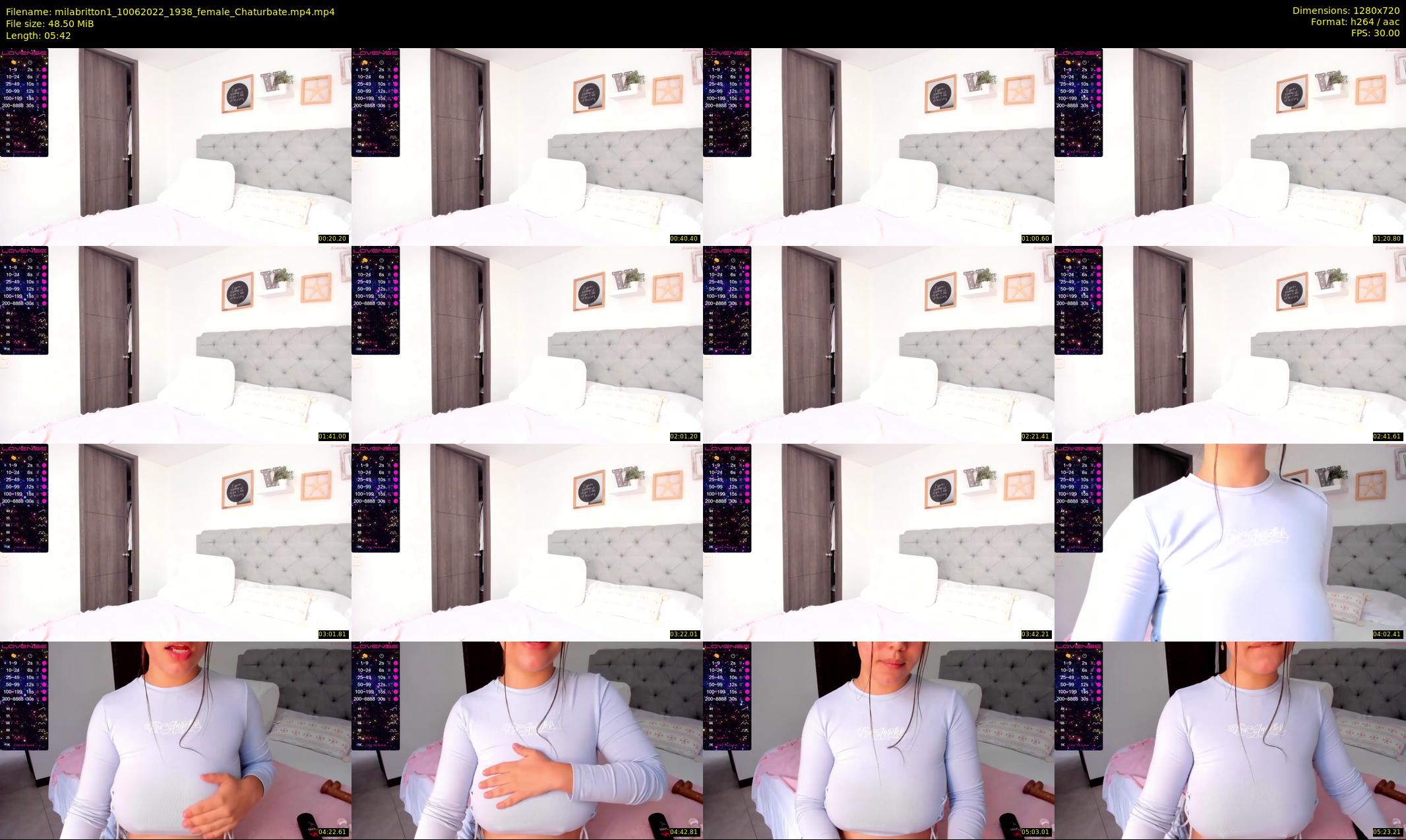 milabritton1 — 6 minute Chaturbate female cam show recording, 720p, Jun 10, 2022