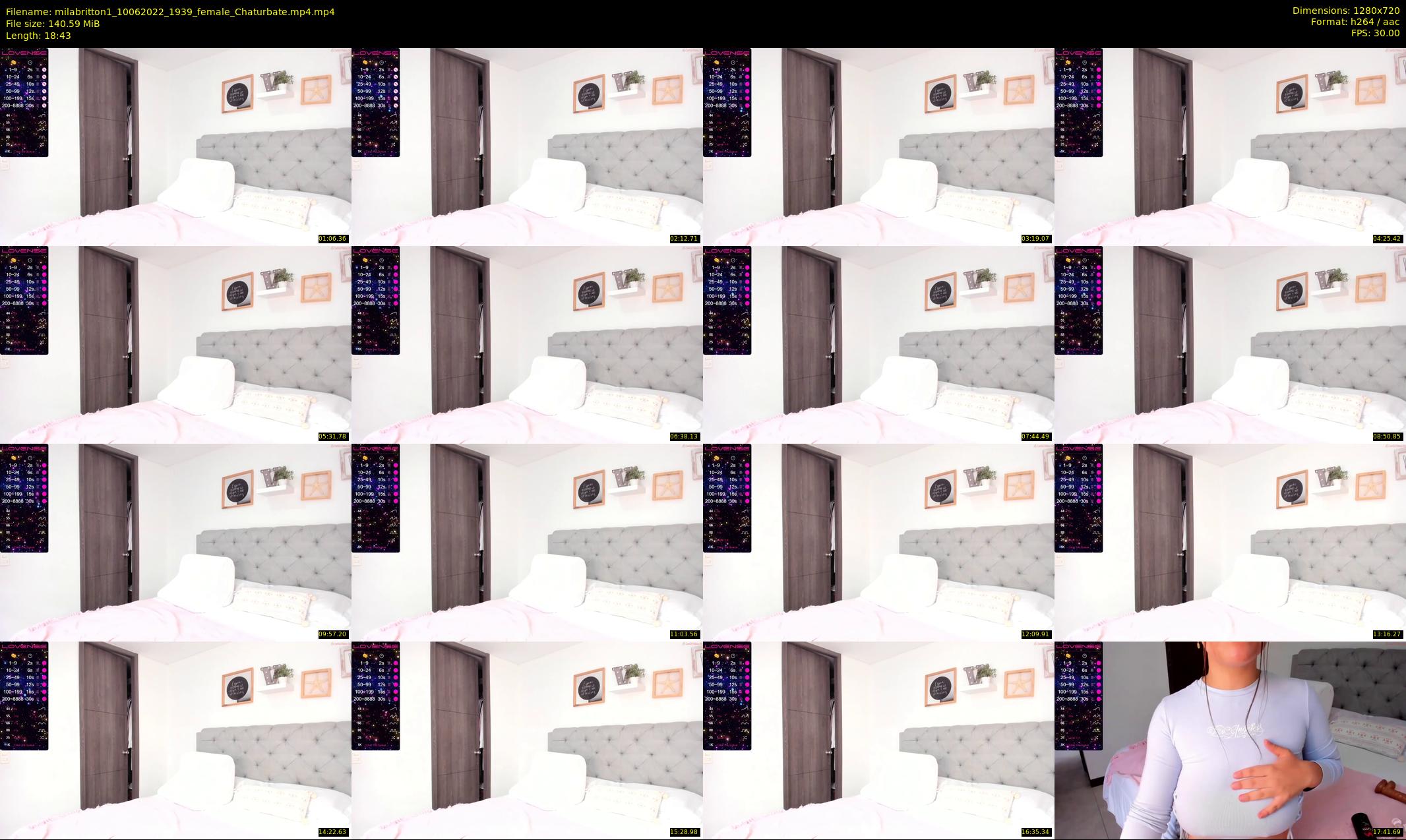 milabritton1 — 19 minute Chaturbate female cam show recording, 720p, Jun 10, 2022