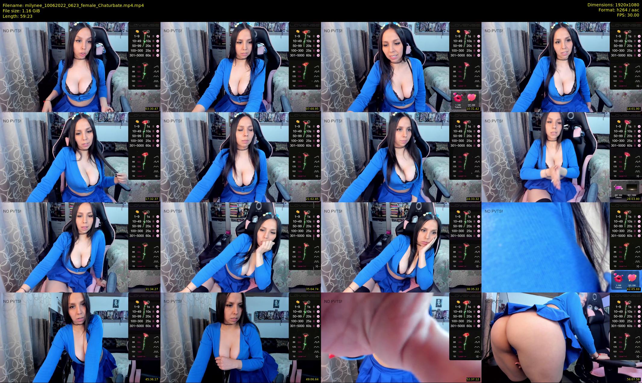 milynee — 60 minute Chaturbate female cam show recording, 1080p, Jun 10, 2022