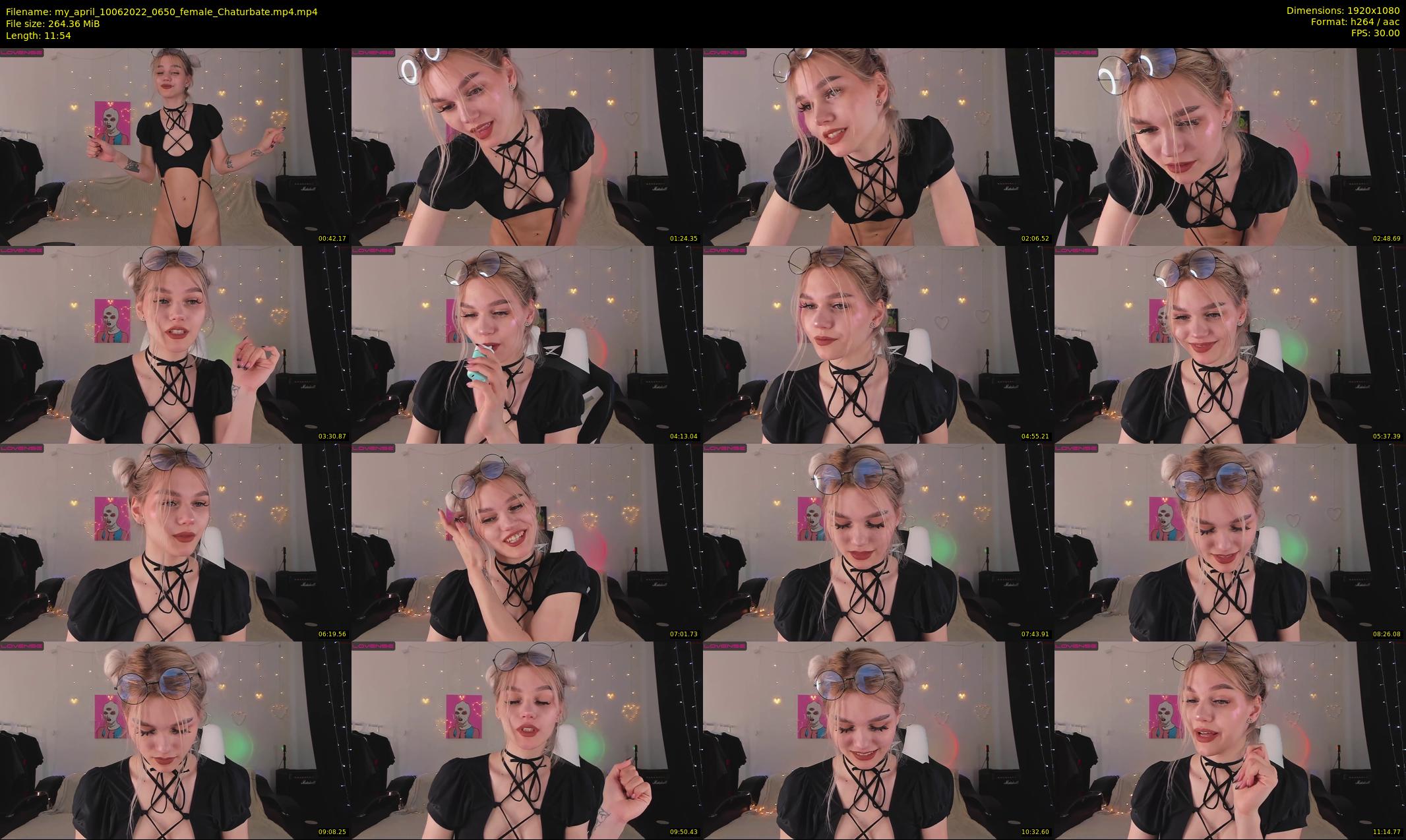 my_april — 12 minute Chaturbate female cam show recording, 1080p, Jun 10, 2022