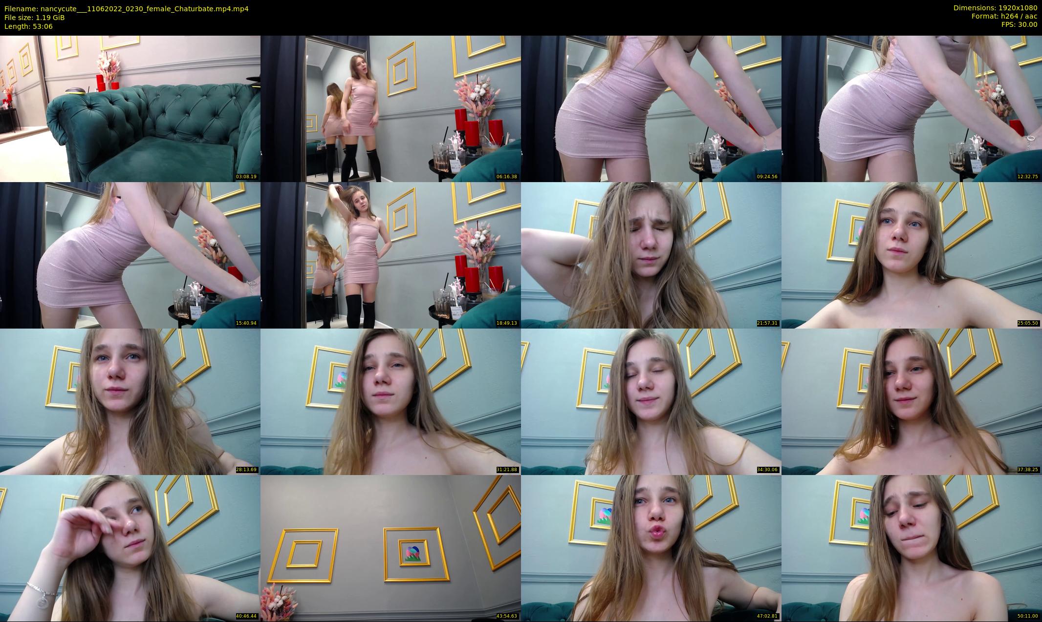 nancycute__ — 54 minute Chaturbate female cam show recording, 1080p, Jun 11, 2022