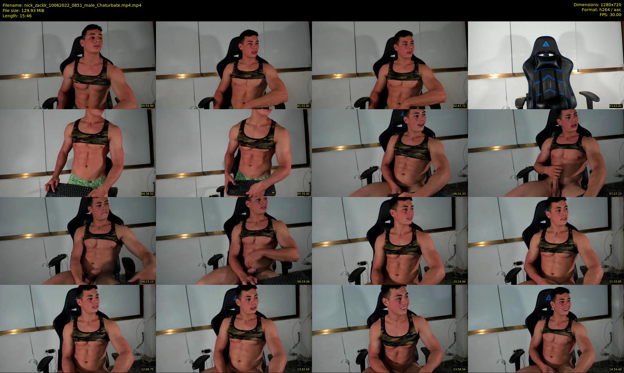 nick_zackk — 16 minute Chaturbate male cam show recording, 720p, Jun 10, 2022
