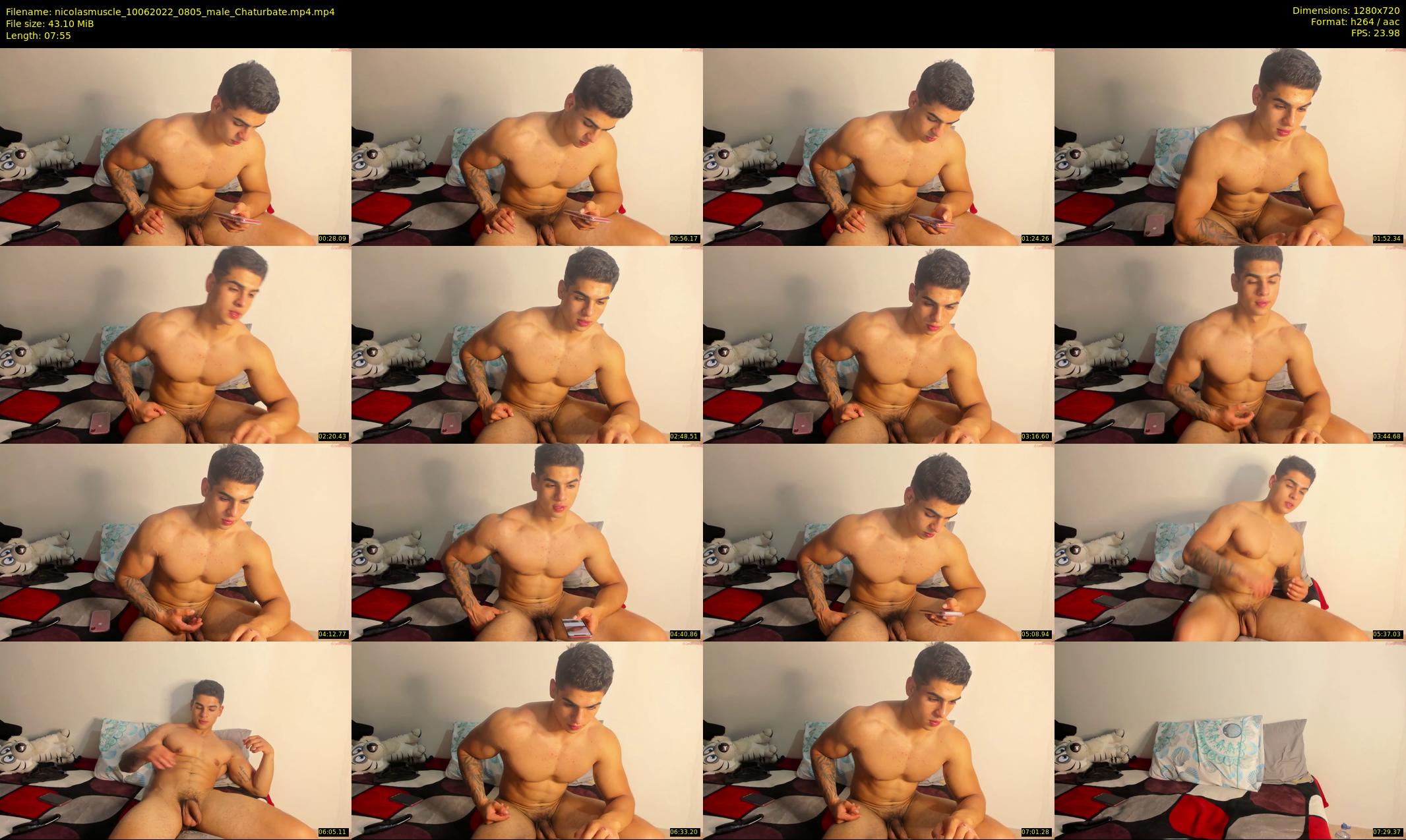 nicolasmuscle — 8 minute Chaturbate male cam show recording, 720p, Jun 10, 2022