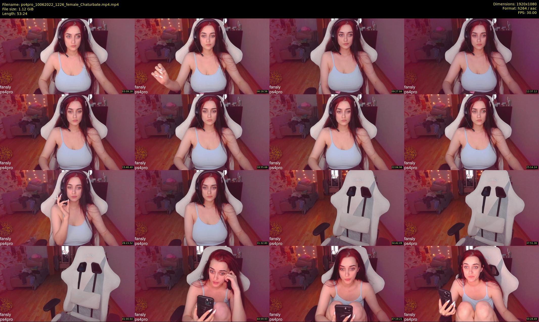 ps4pro — 54 minute Chaturbate female cam show recording, 1080p, Jun 10, 2022