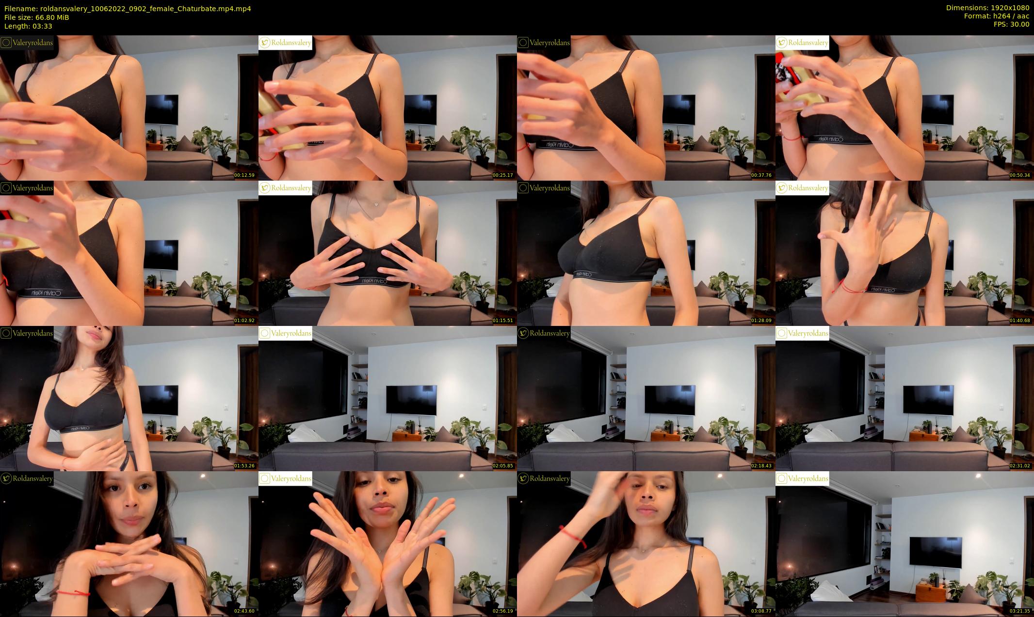 roldansvalery — 4 minute Chaturbate female cam show recording, 1080p, Jun 10, 2022