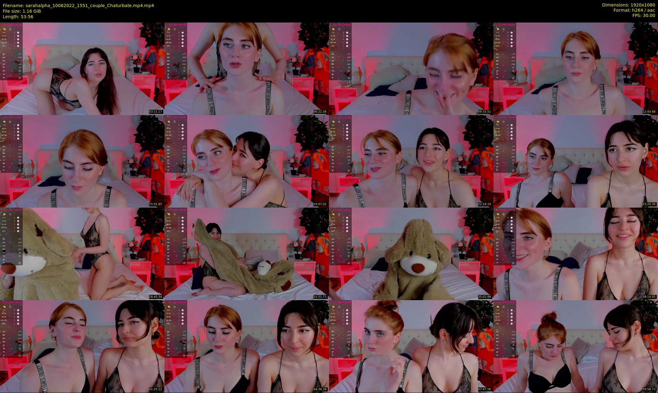 sarahalpha — 54 minute Chaturbate couple cam show recording, 1080p, Jun 10, 2022
