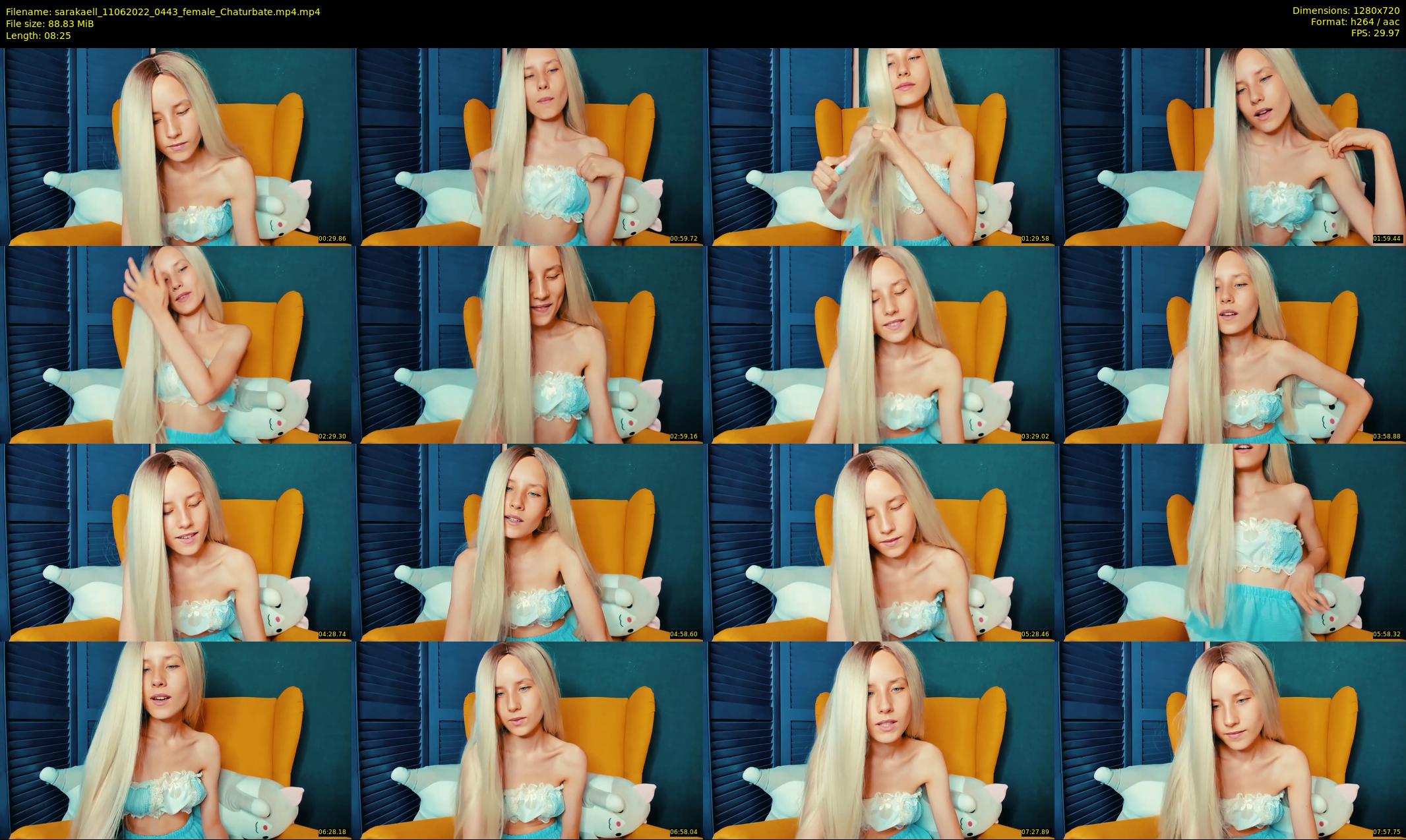 sarakaell — 9 minute Chaturbate female cam show recording, 720p, Jun 11, 2022