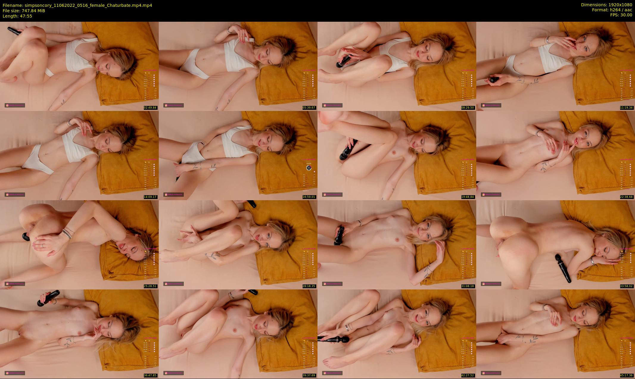 simpsoncory — 48 minute Chaturbate female cam show recording, 1080p, Jun 11, 2022