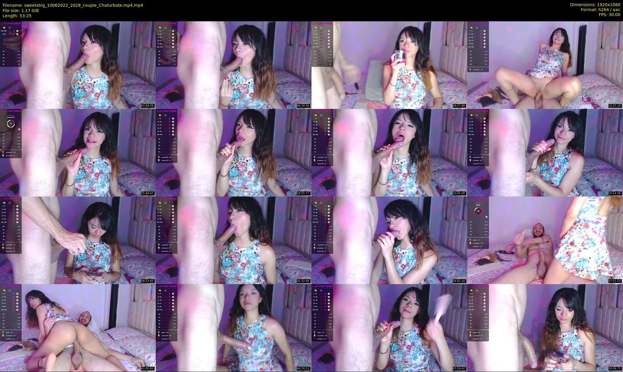 sweetxbig — 54 minute Chaturbate couple cam show recording, 1080p, Jun 10, 2022