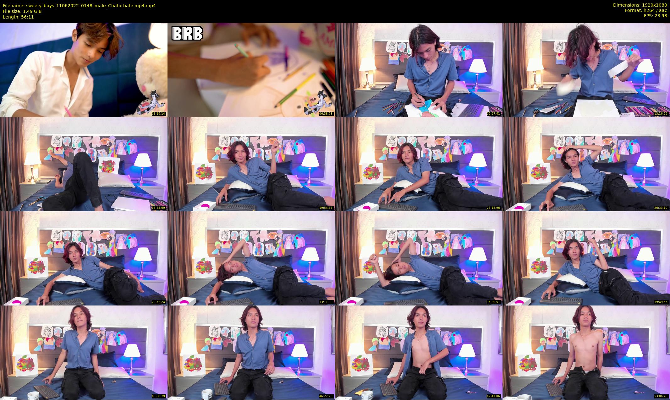 sweety_boys — 57 minute Chaturbate male cam show recording, 1080p, Jun 11, 2022