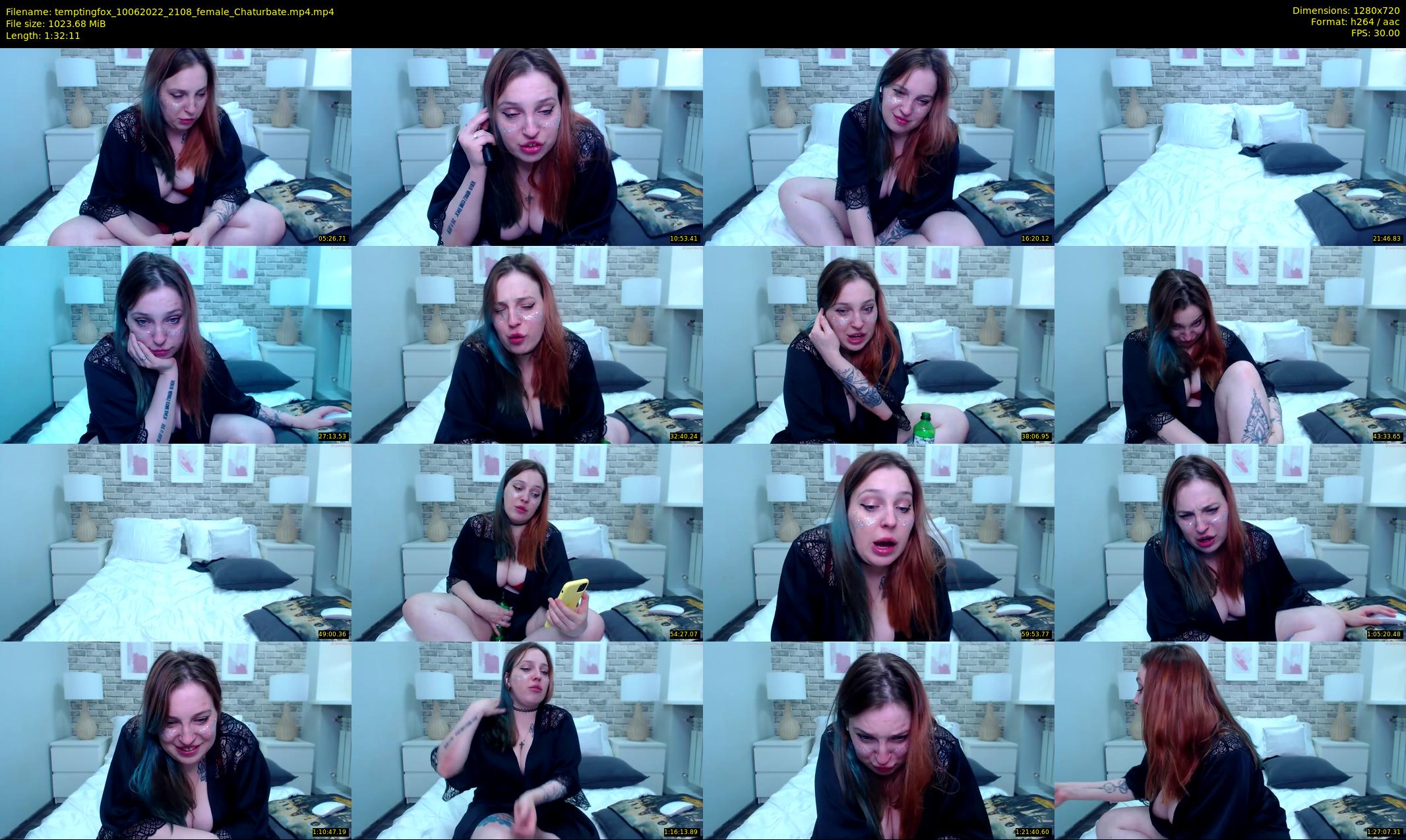 temptingfox — 93 minute Chaturbate female cam show recording, 720p, Jun 10, 2022