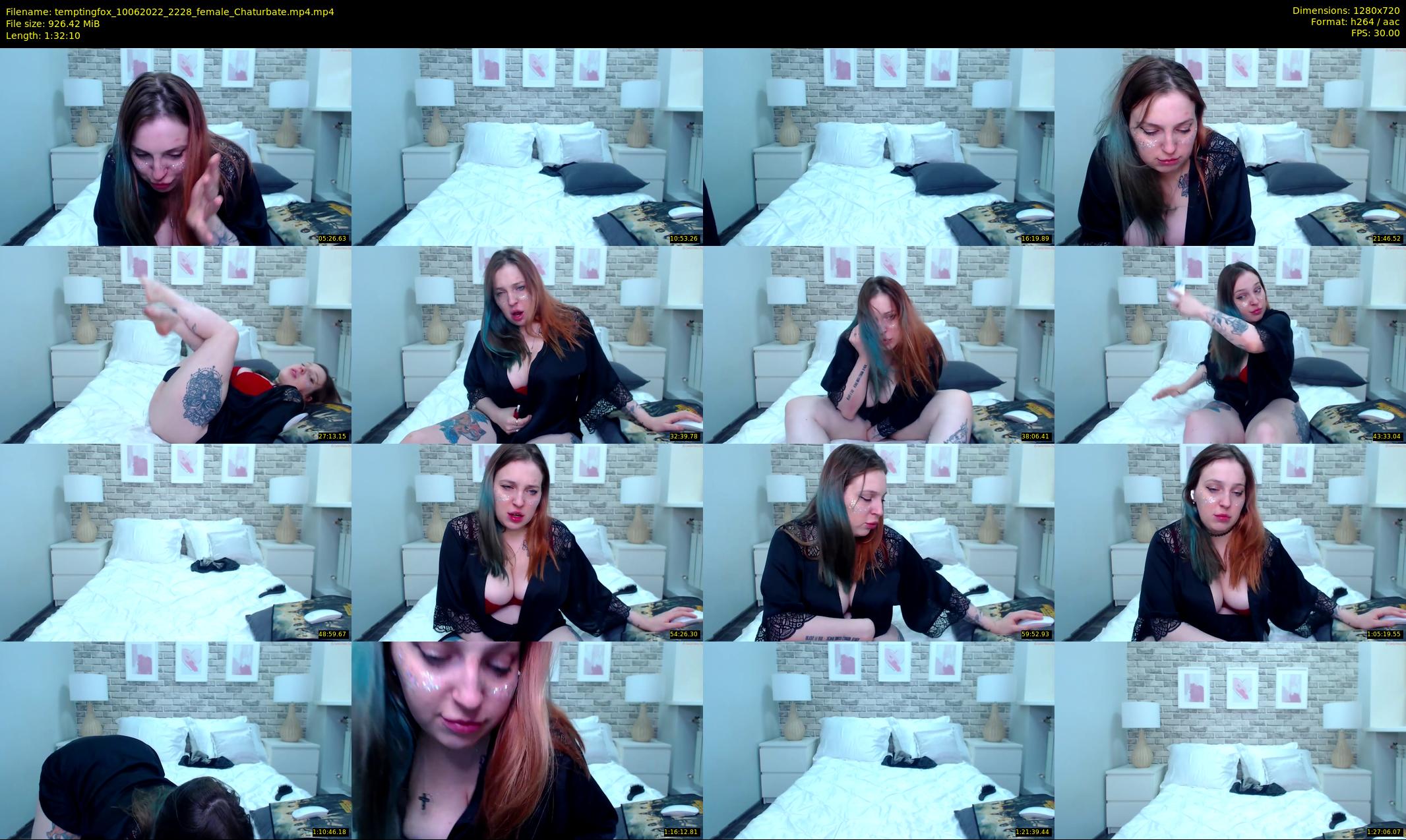 temptingfox — 93 minute Chaturbate female cam show recording, 720p, Jun 10, 2022