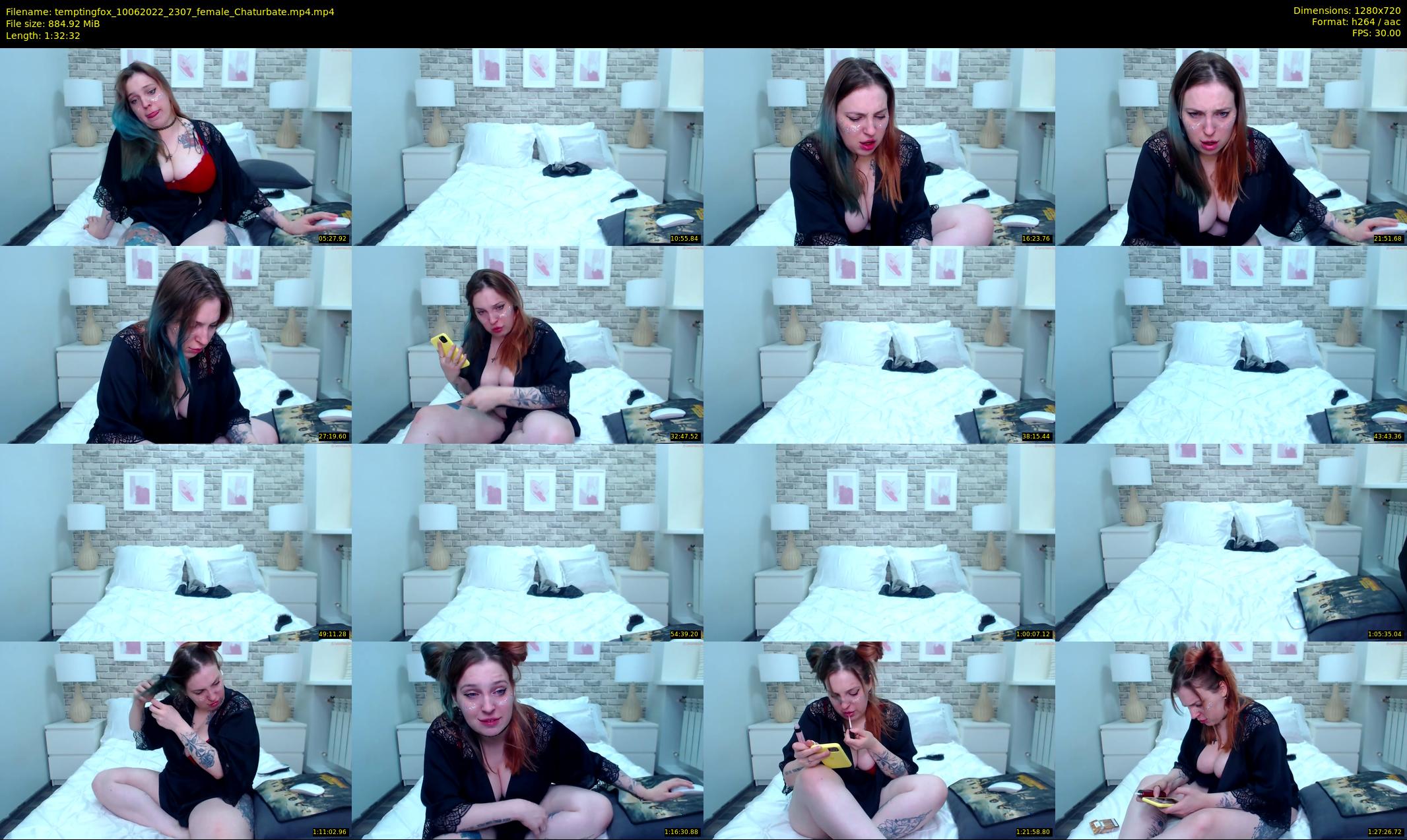 temptingfox — 93 minute Chaturbate female cam show recording, 720p, Jun 10, 2022