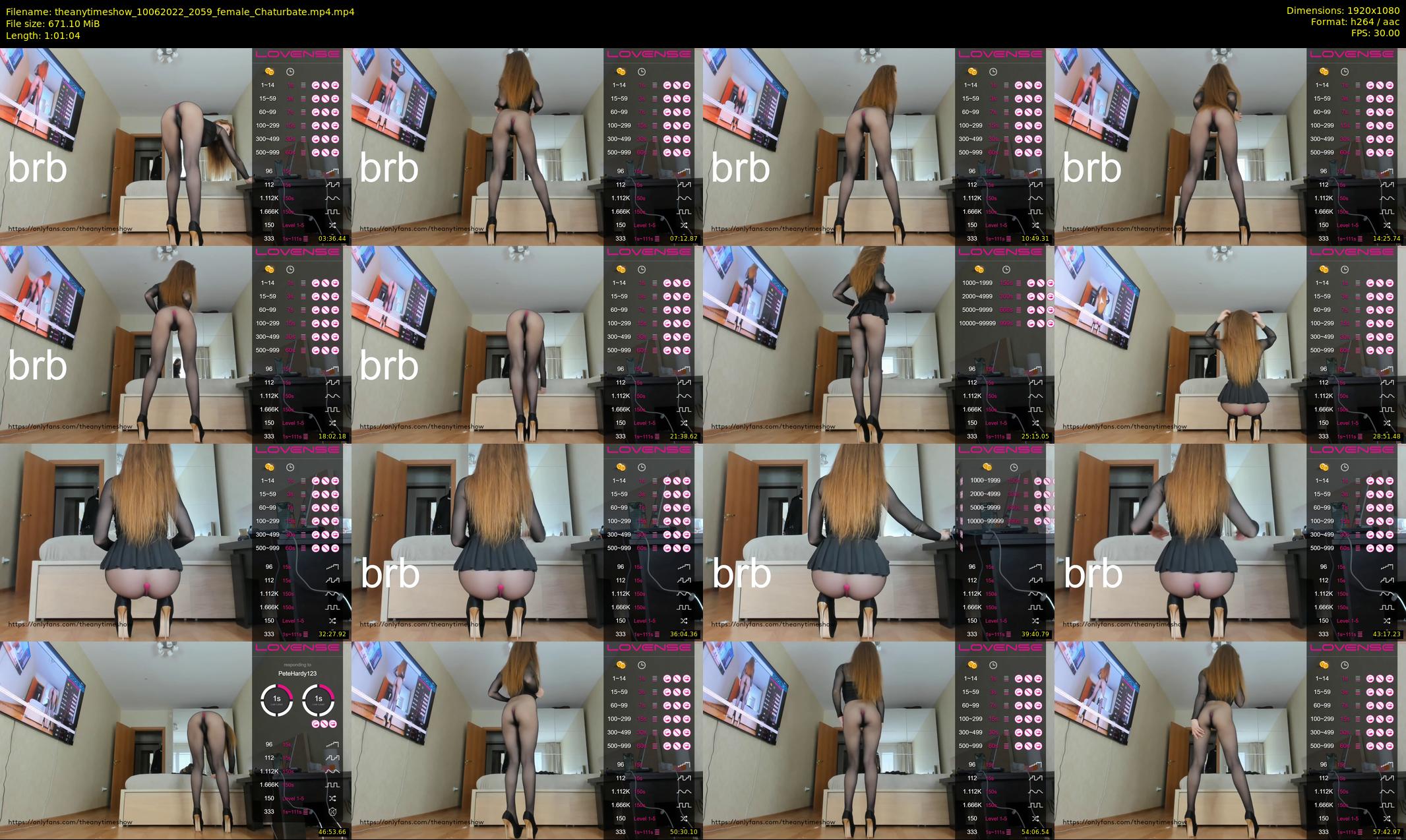 theanytimeshow — 62 minute Chaturbate female cam show recording, 1080p, Jun 10, 2022