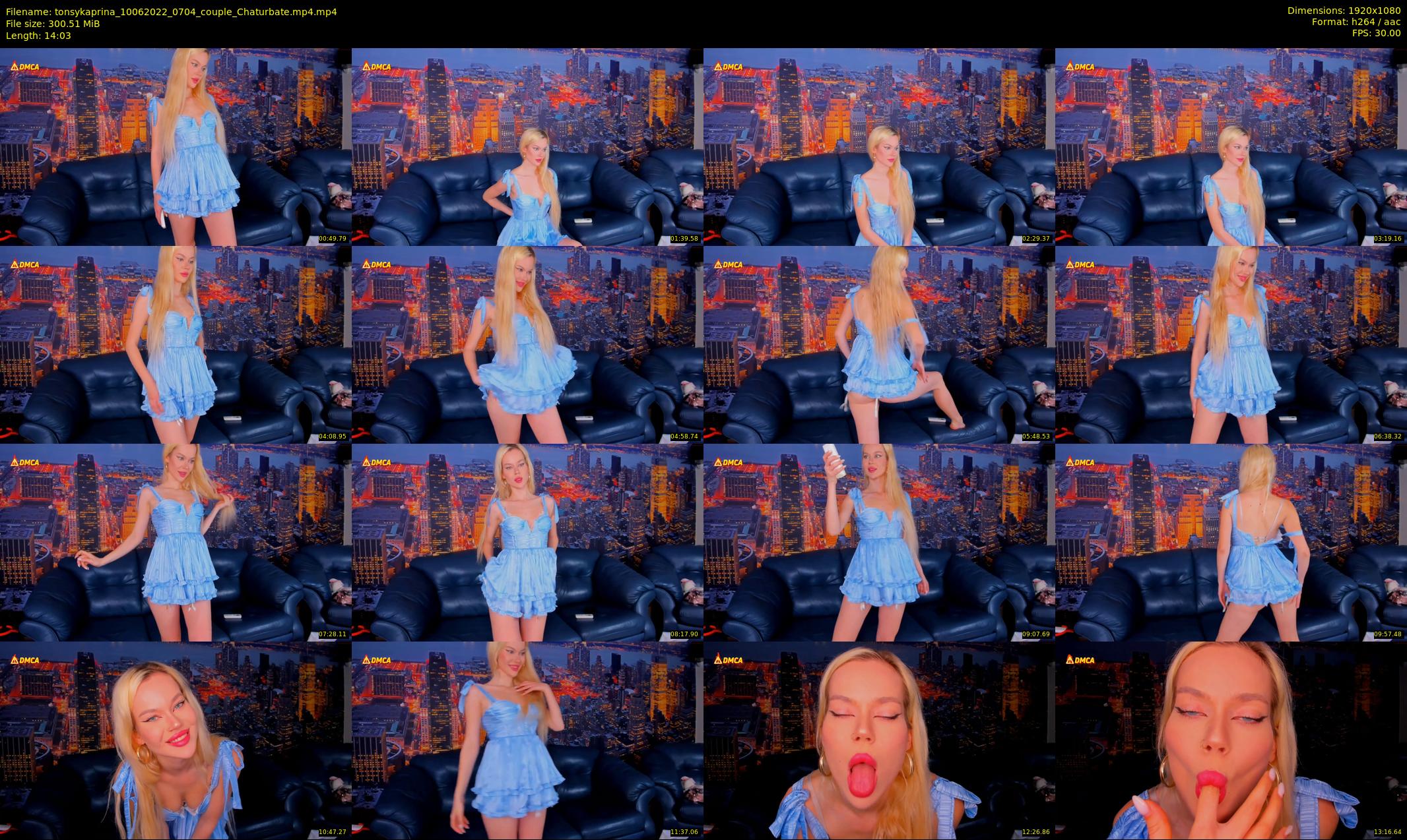 tonsykaprina — 15 minute Chaturbate couple cam show recording, 1080p, Jun 10, 2022
