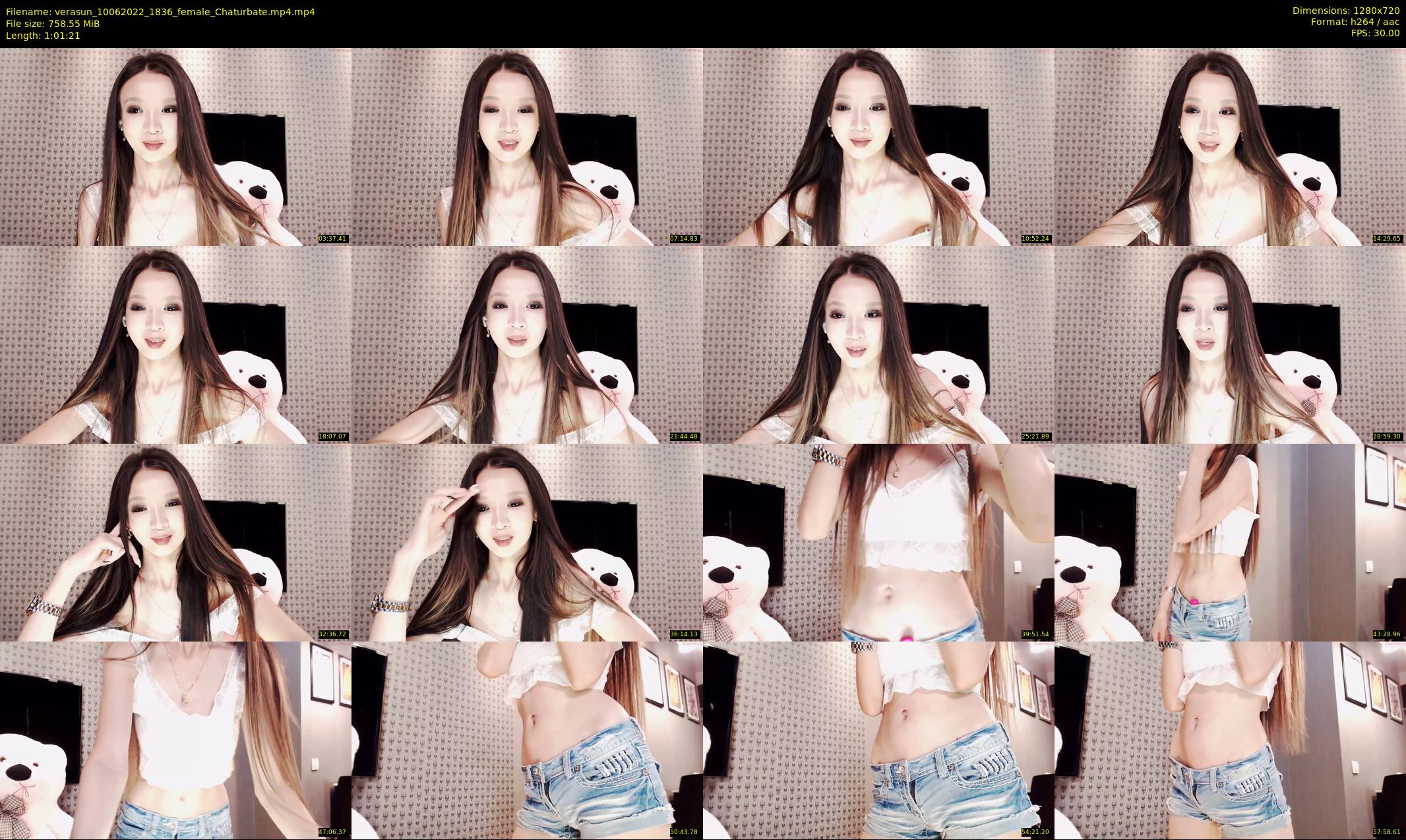 verasun — 62 minute Chaturbate female cam show recording, 720p, Jun 10, 2022