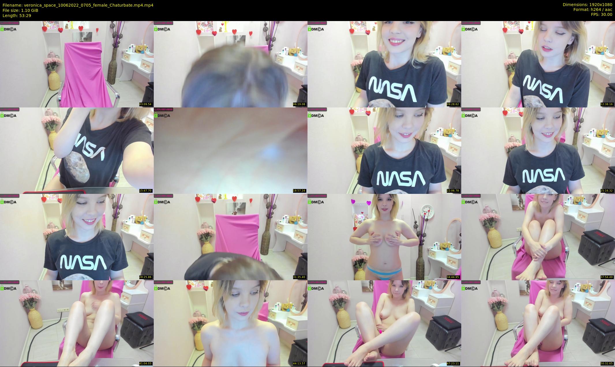 veronica_space — 54 minute Chaturbate female cam show recording, 1080p, Jun 10, 2022
