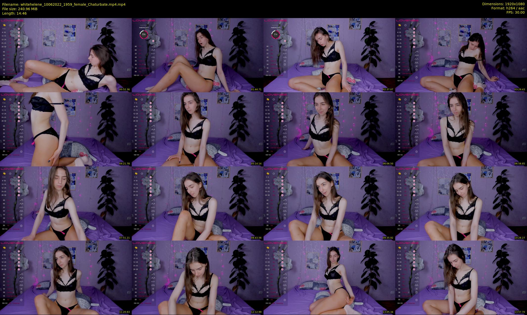 whitehelene — 15 minute Chaturbate female cam show recording, 1080p, Jun 10, 2022
