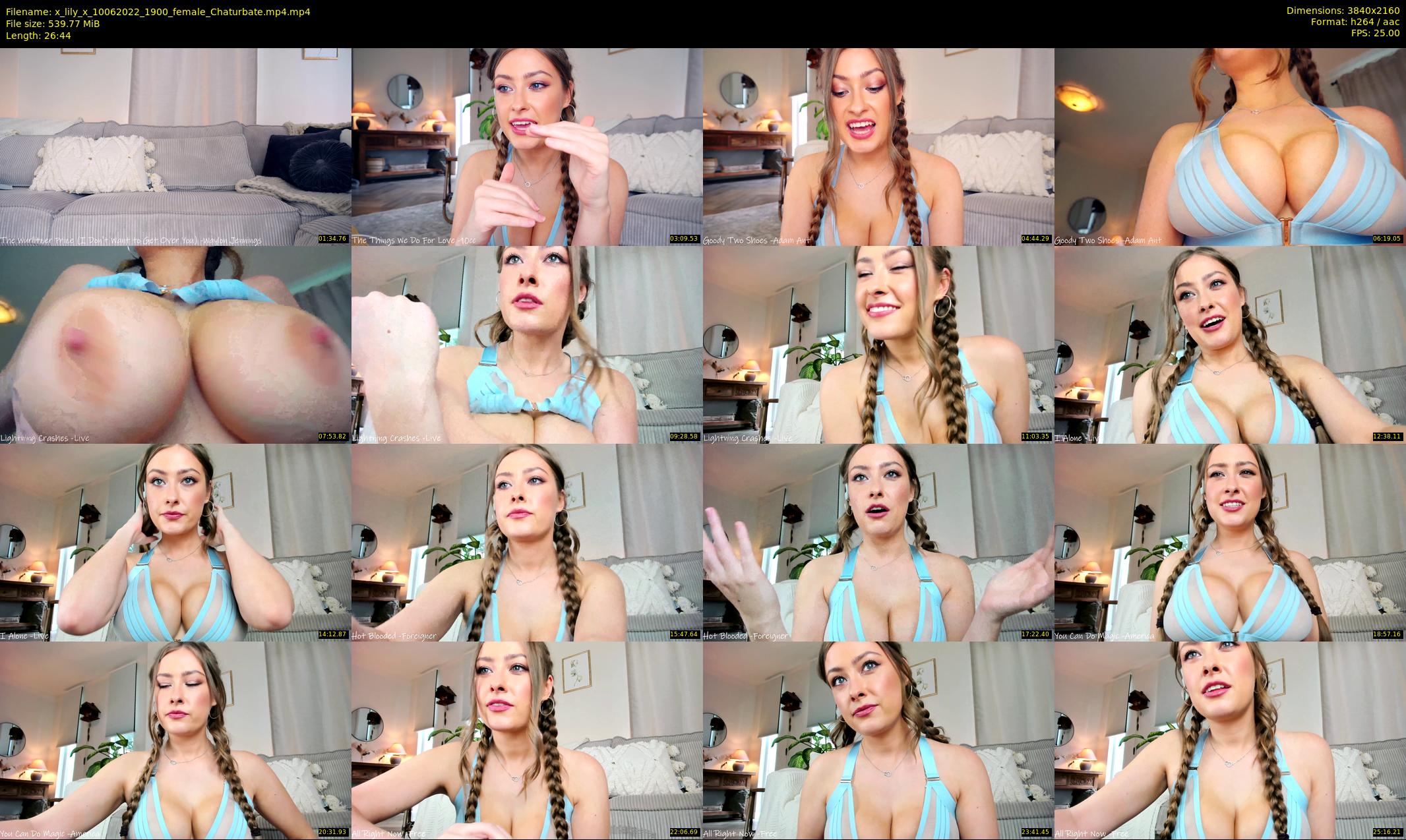 x_lily_x — 27 minute Chaturbate female cam show recording, 4K, Jun 10, 2022