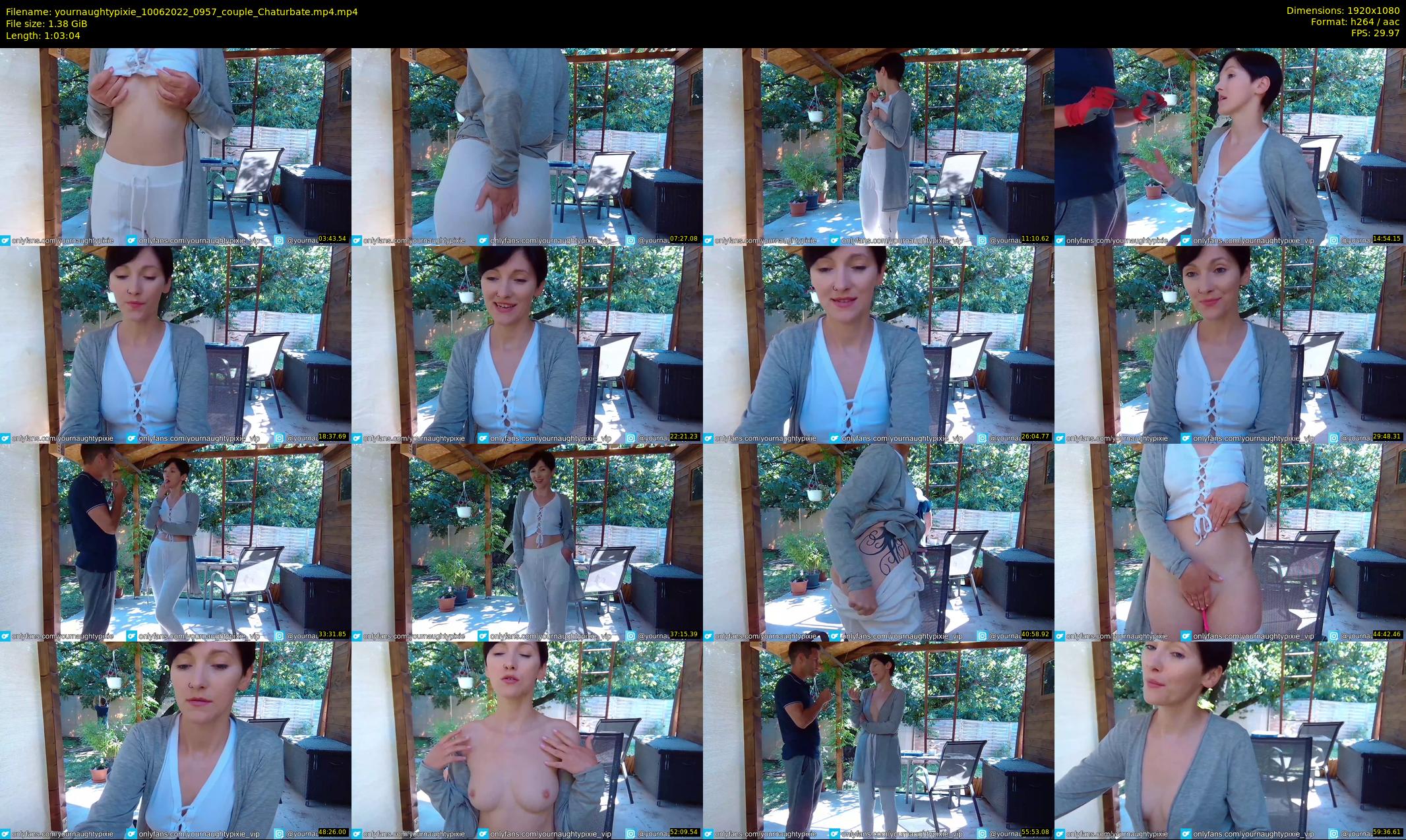 yournaughtypixie — 64 minute Chaturbate couple cam show recording, 1080p, Jun 10, 2022