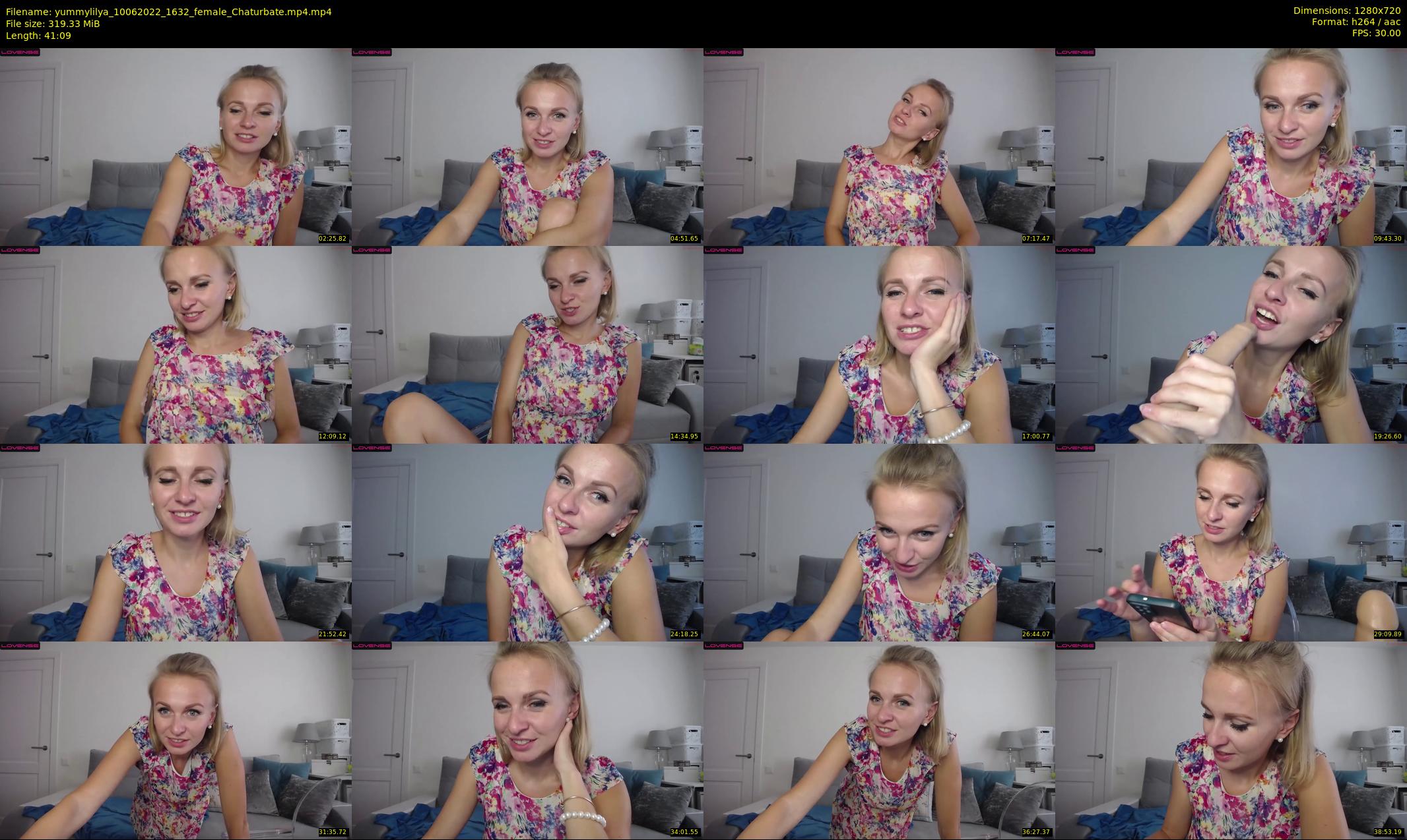 yummylilya — 42 minute Chaturbate female cam show recording, 720p, Jun 10, 2022