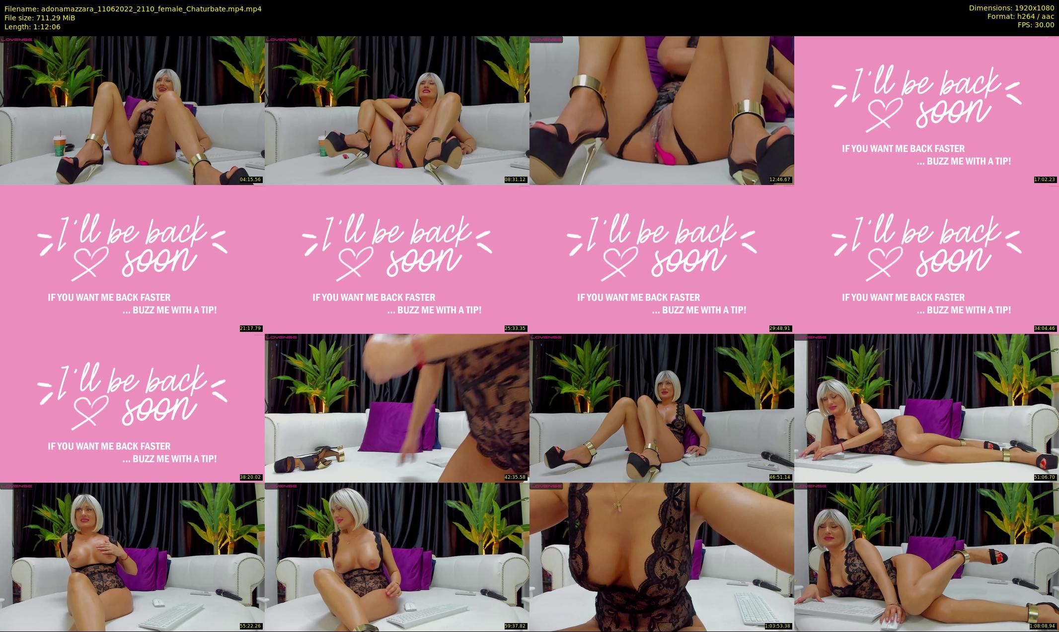 adonamazzara — 73 minute Chaturbate female cam show recording, 1080p, Jun 11, 2022