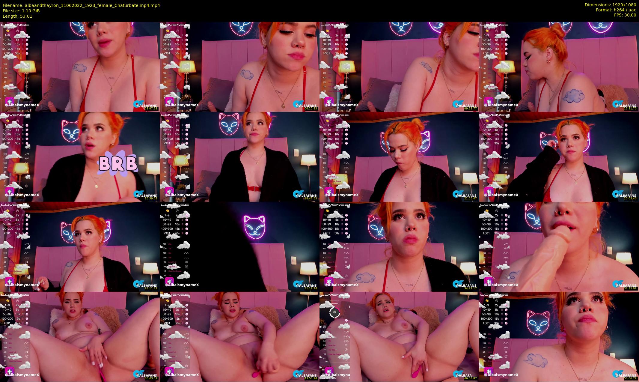 albaandthayron — 54 minute Chaturbate couple cam show recording, 1080p, Jun 11, 2022
