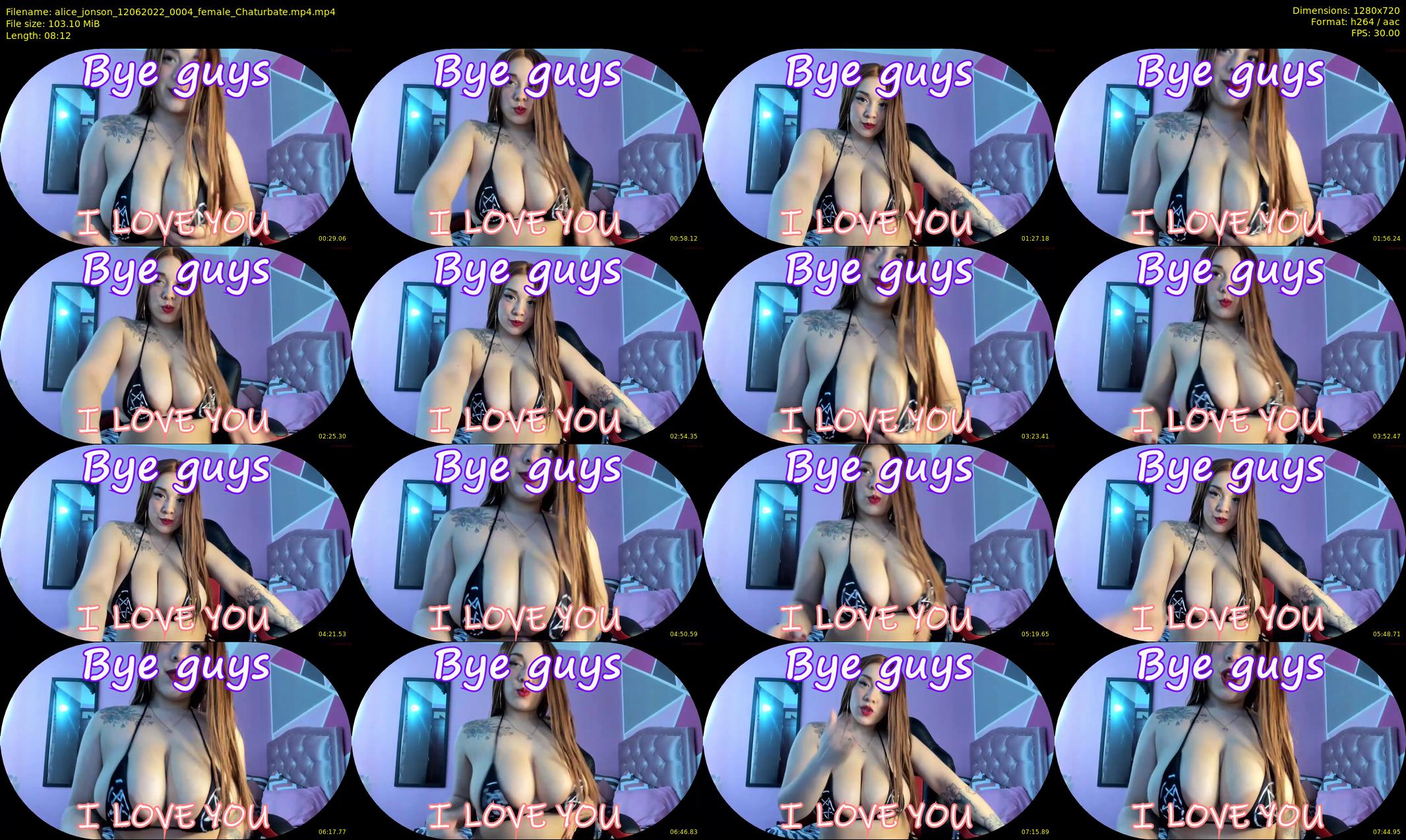 alice_jonson — 9 minute Chaturbate female cam show recording, 720p, Jun 12, 2022