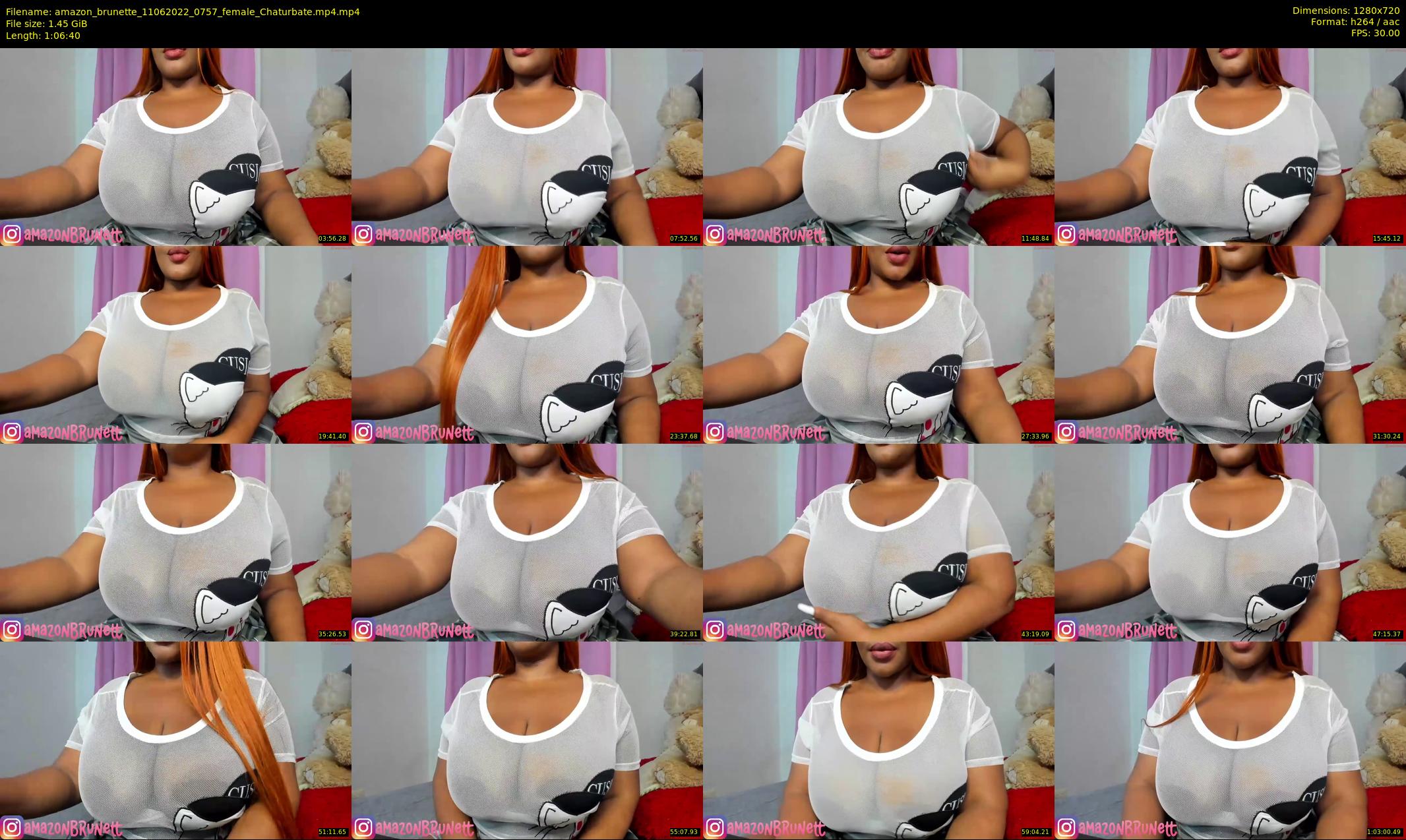 amazon_brunette — 67 minute Chaturbate female cam show recording, 720p, Jun 11, 2022