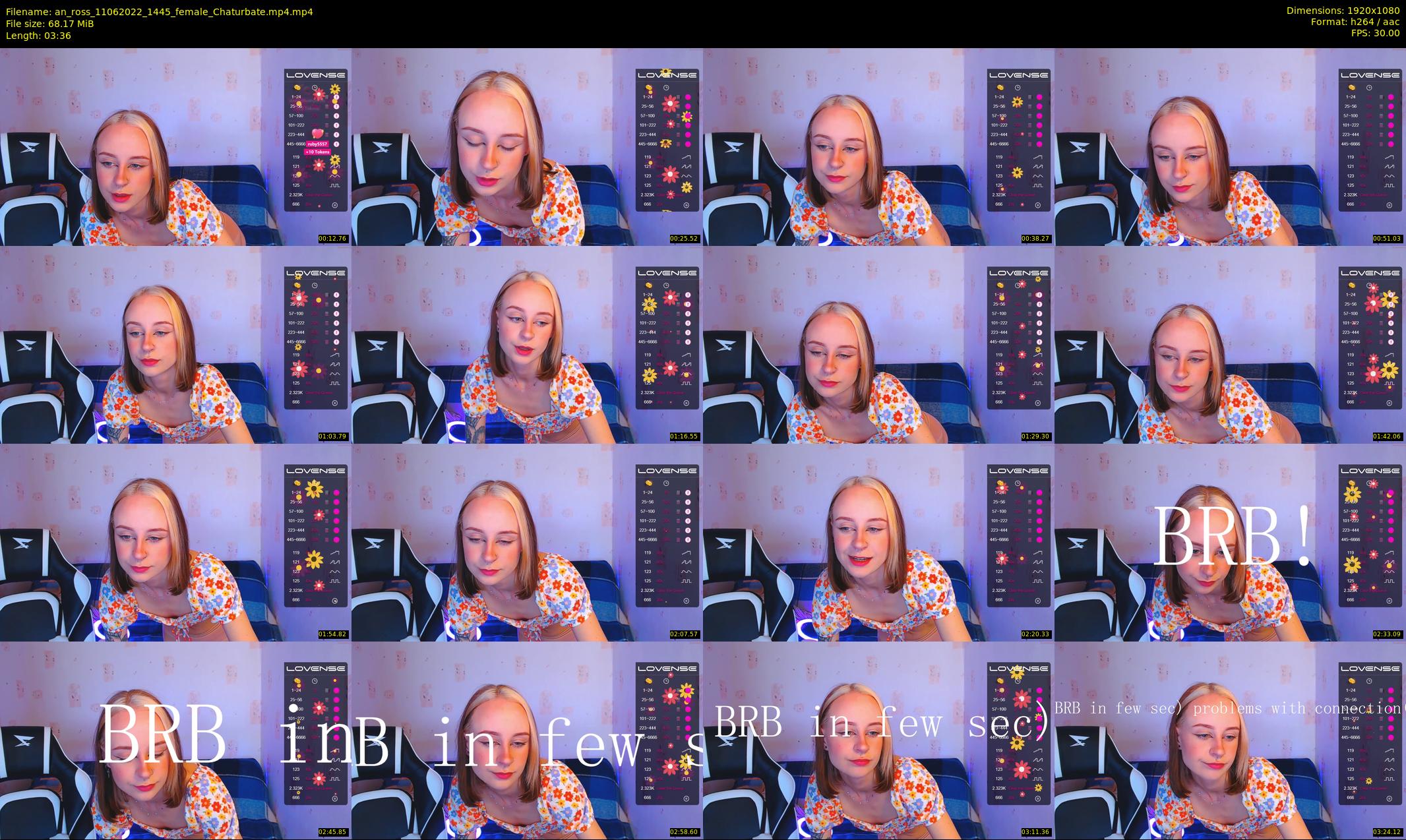 an_ross — 4 minute Chaturbate female cam show recording, 1080p, Jun 11, 2022