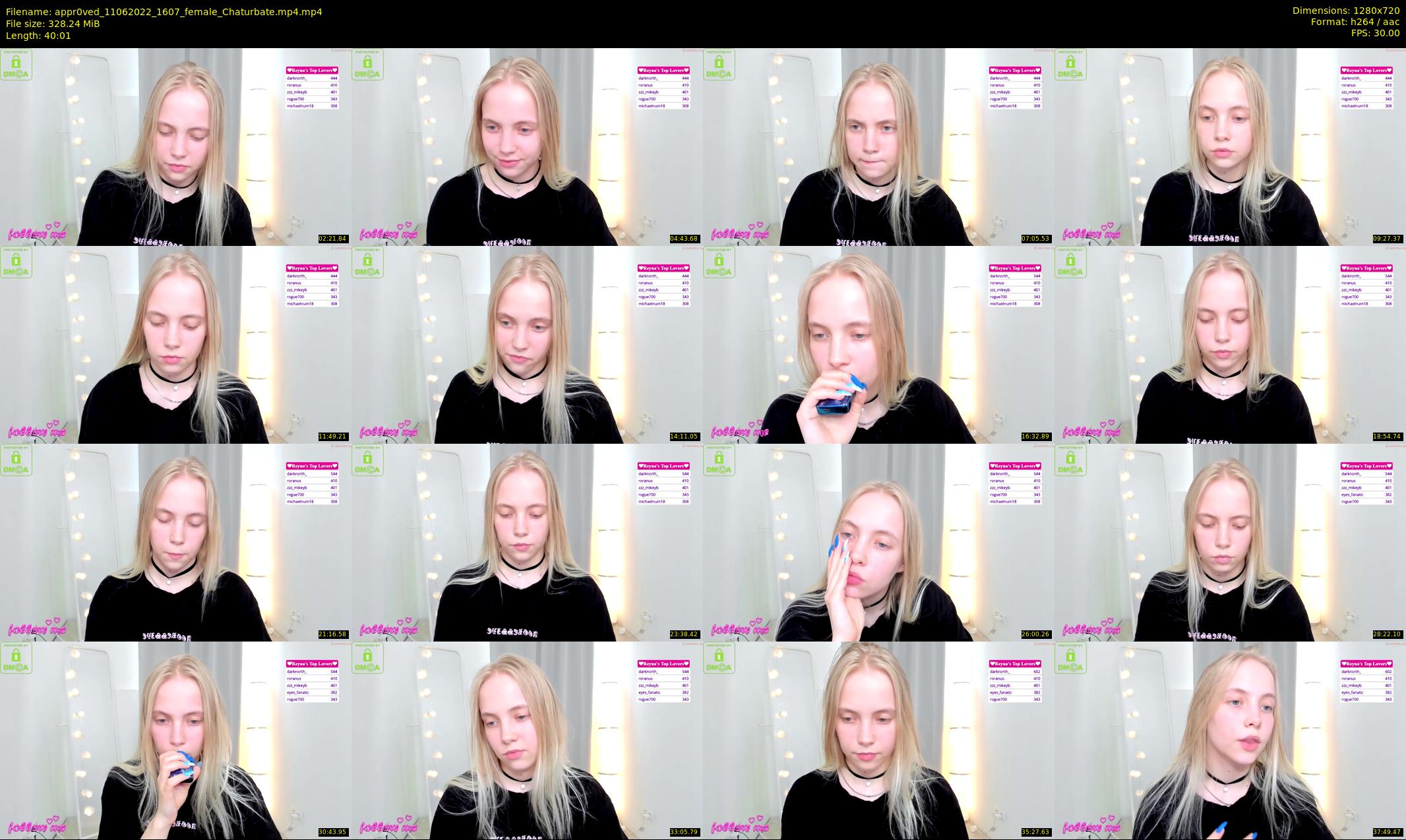 appr0ved — 41 minute Chaturbate female cam show recording, 720p, Jun 11, 2022