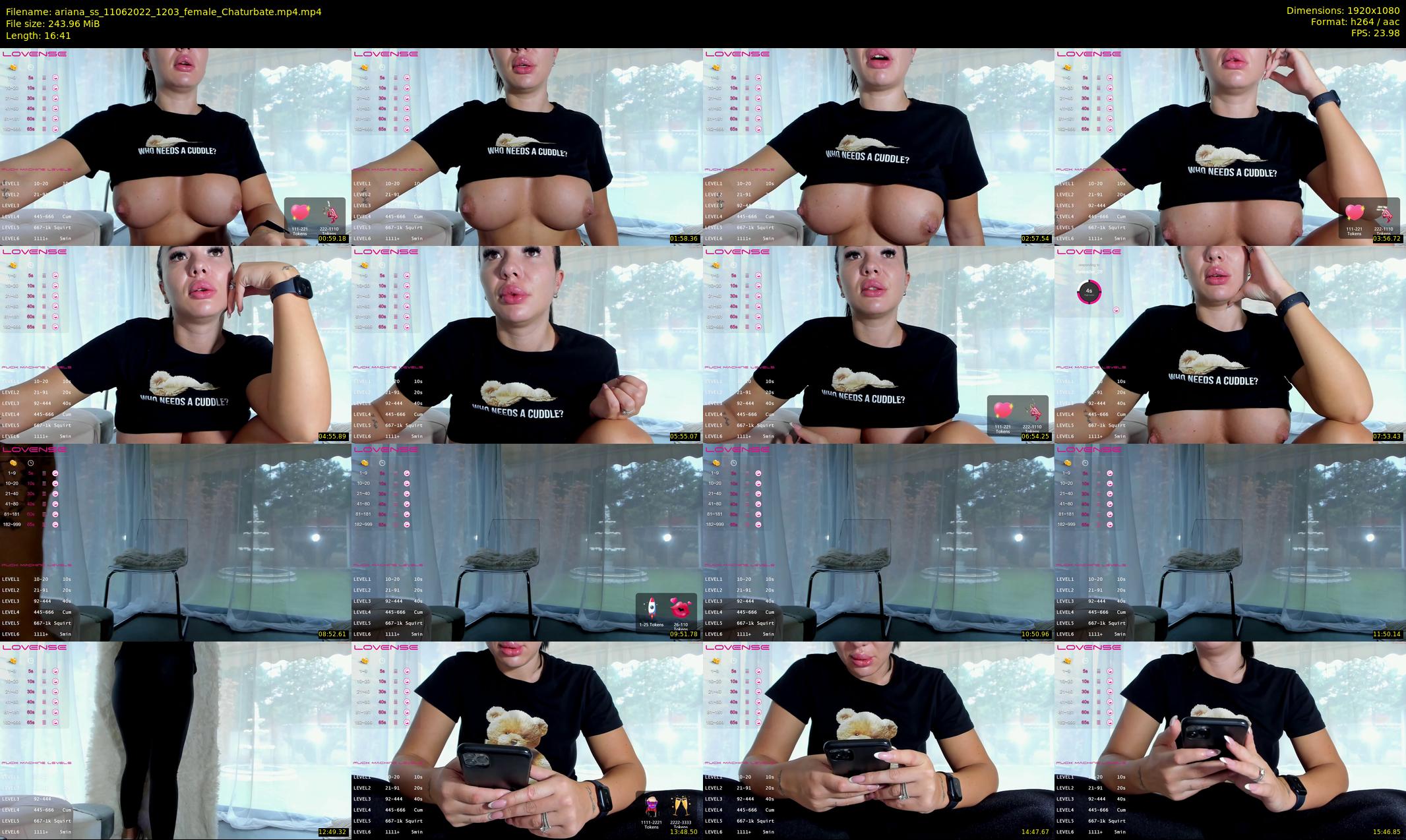 ariana_ss — 17 minute Chaturbate female cam show recording, 1080p, Jun 11, 2022