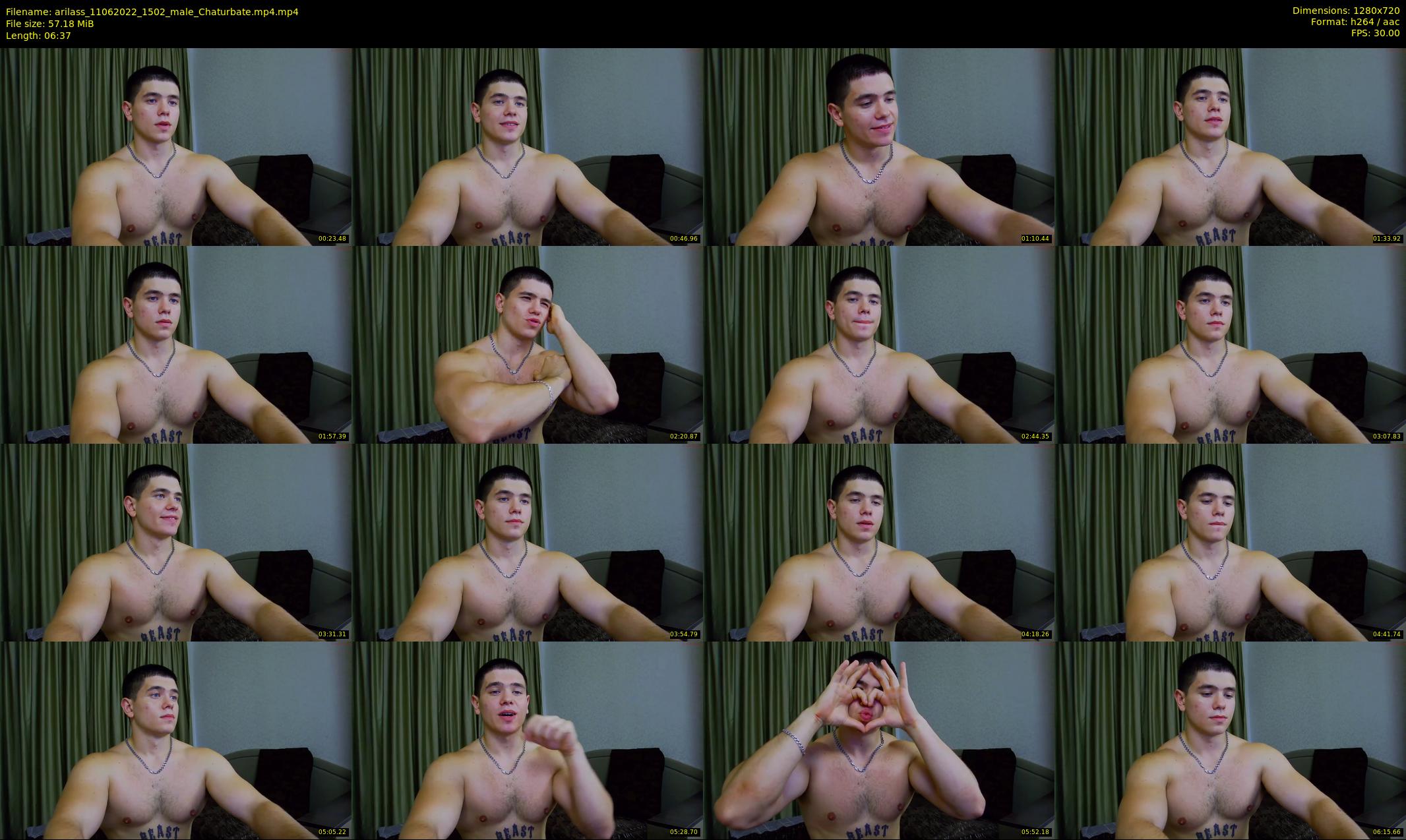 arilass — 7 minute Chaturbate male cam show recording, 720p, Jun 11, 2022