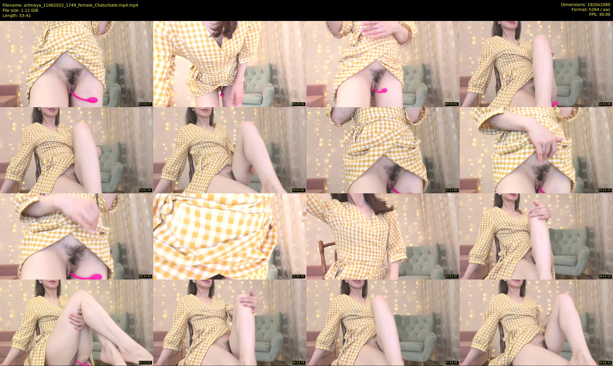 artmaya — 54 minute Chaturbate female cam show recording, 1080p, Jun 11, 2022