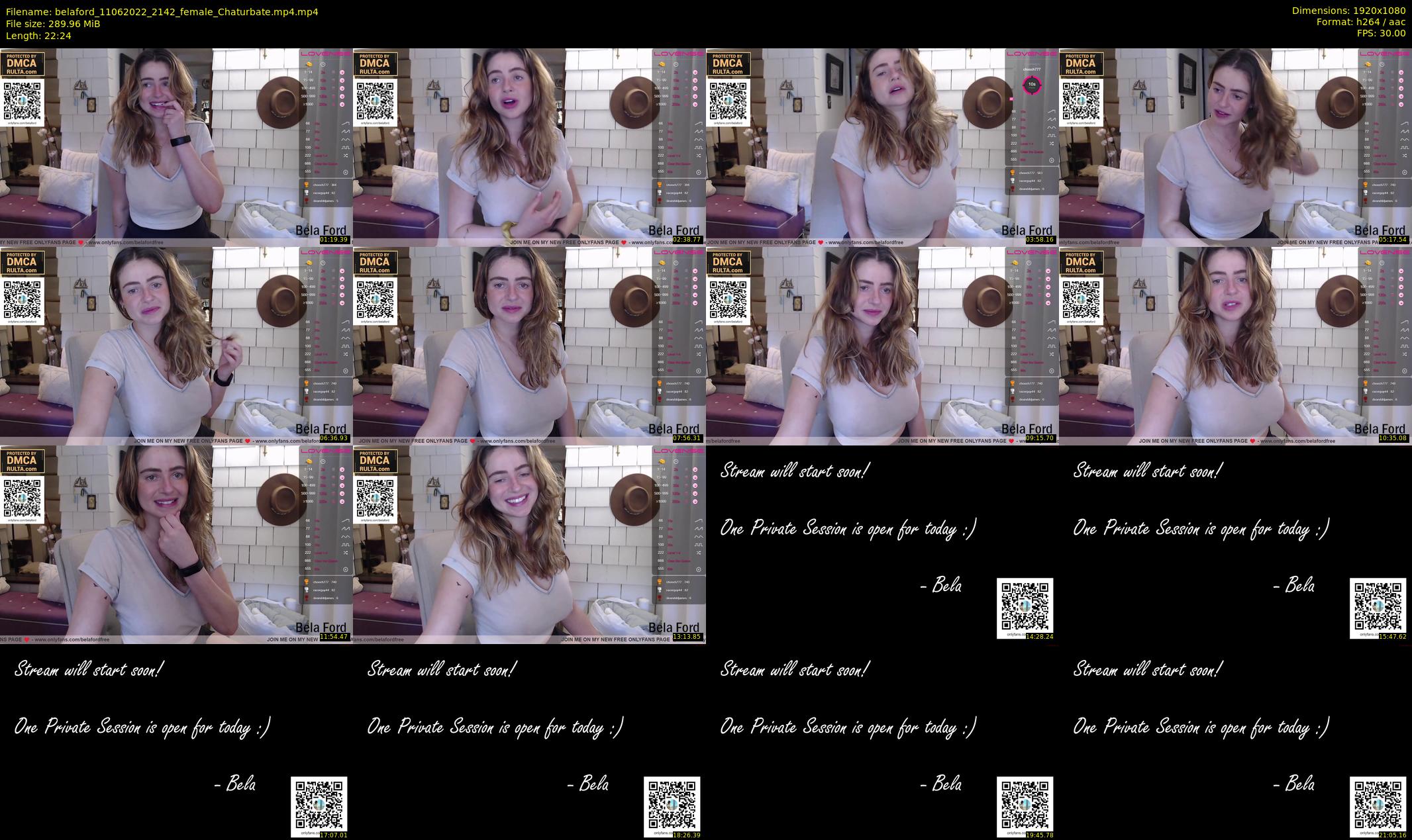 belaford — 23 minute Chaturbate female cam show recording, 1080p, Jun 11, 2022