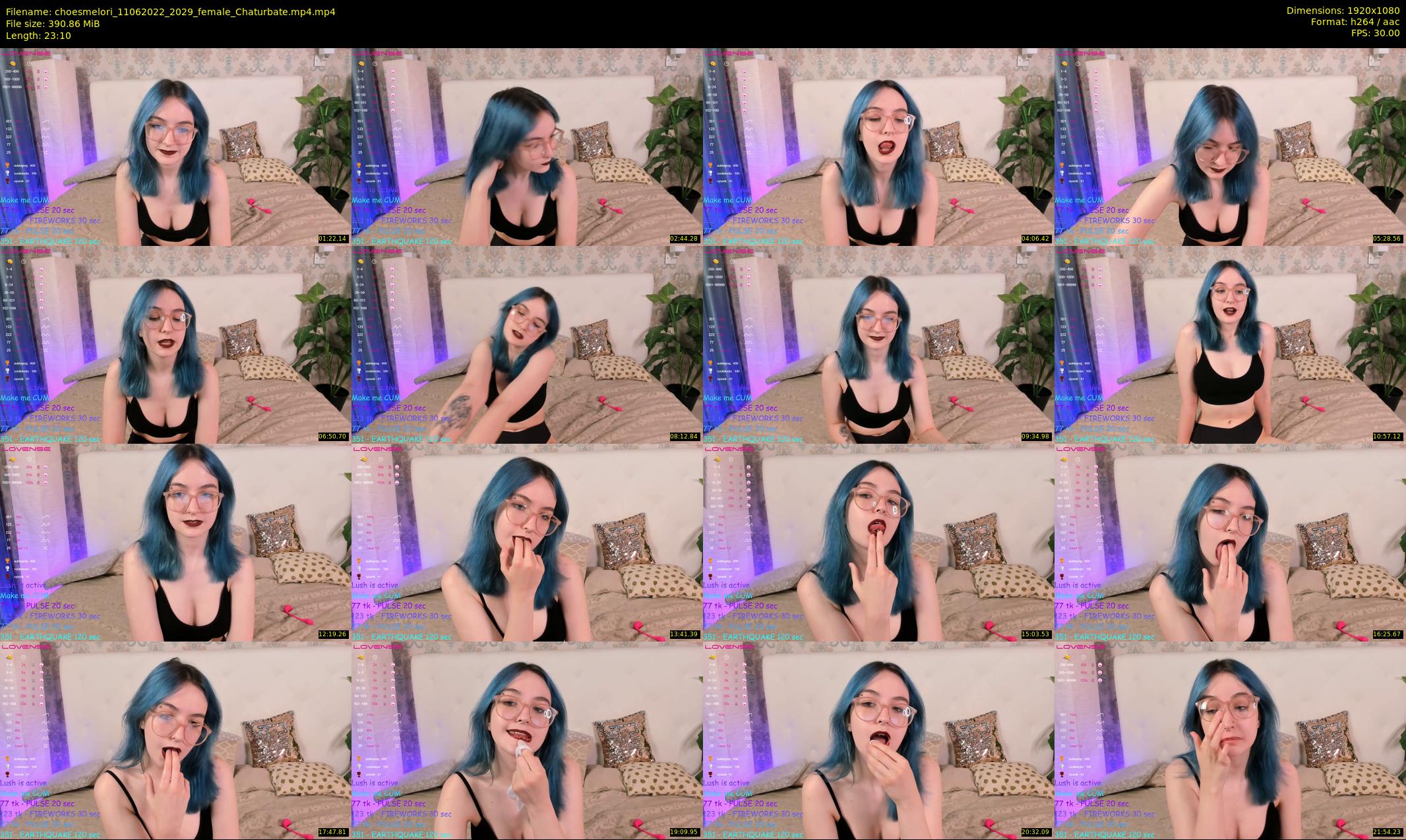 choesmelori — 24 minute Chaturbate couple cam show recording, 1080p, Jun 11, 2022