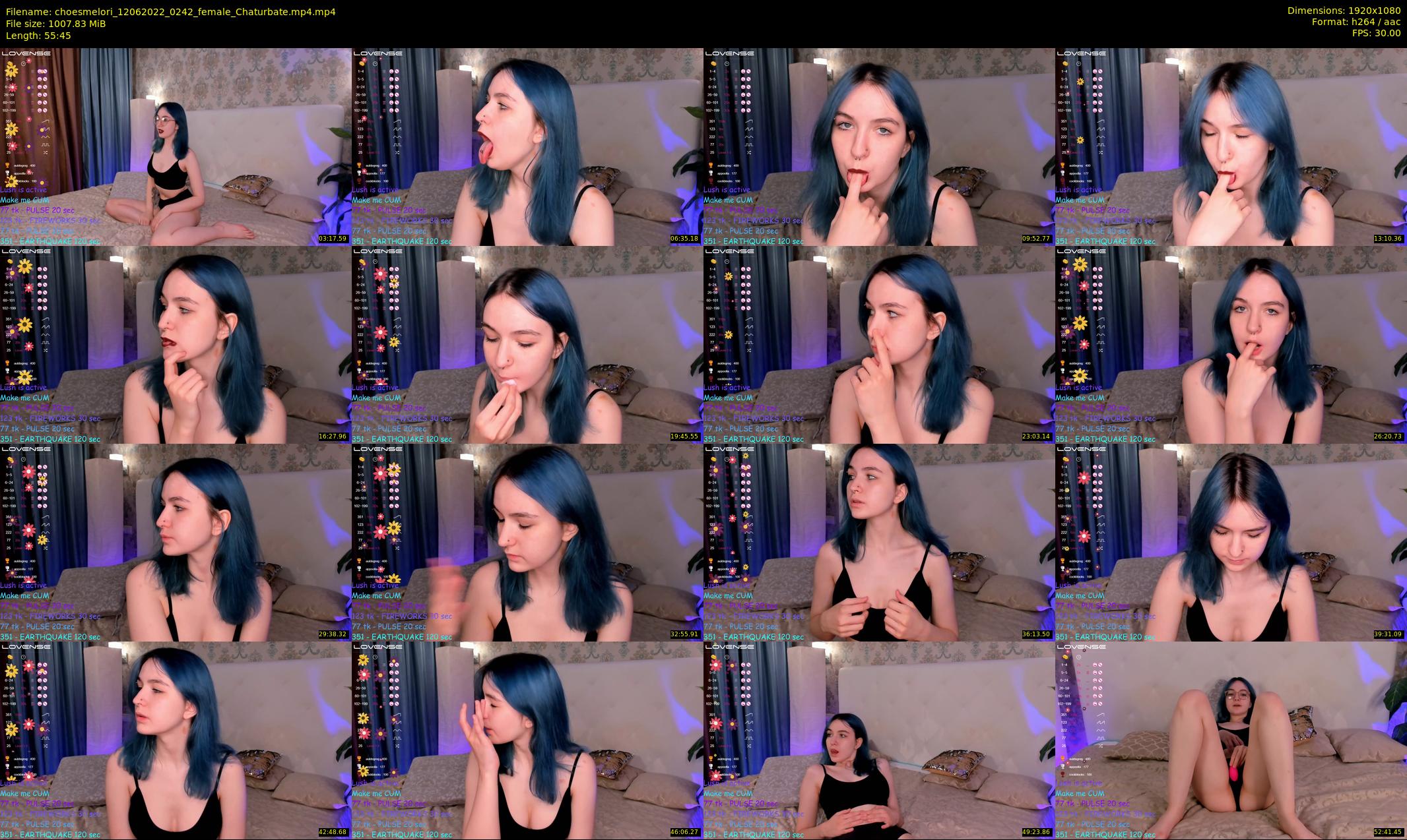 choesmelori — 56 minute Chaturbate couple cam show recording, 1080p, Jun 12, 2022