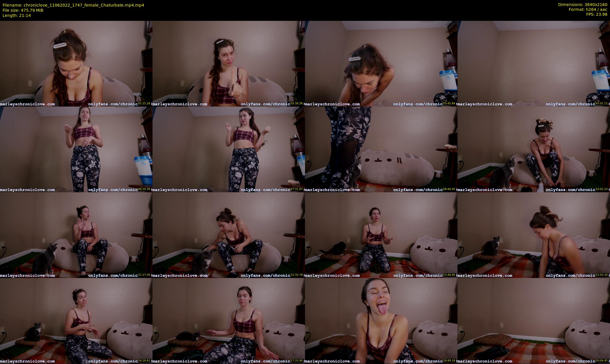 chroniclove — 22 minute Chaturbate female cam show recording, 4K, Jun 11, 2022