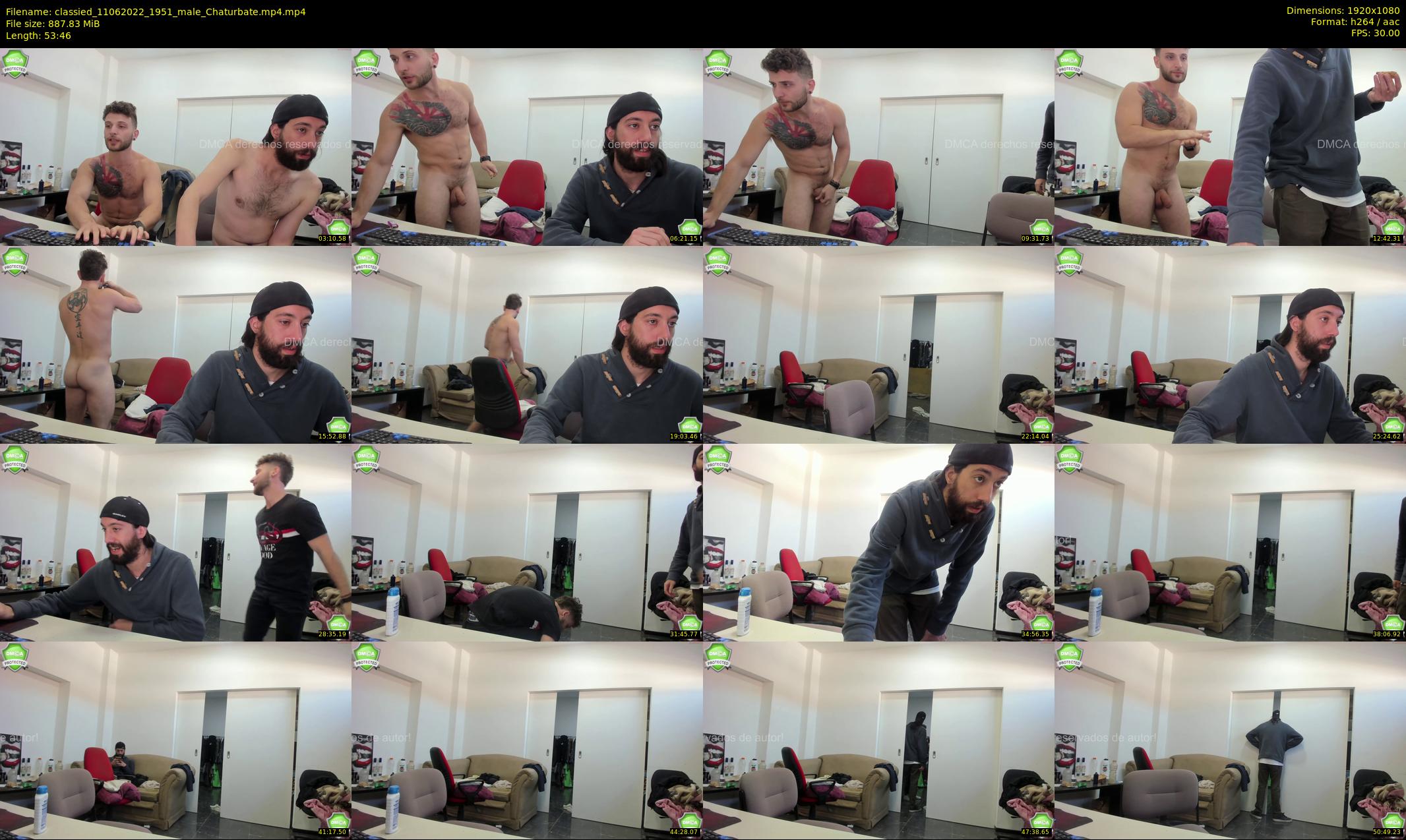 classied — 54 minute Chaturbate male cam show recording, 1080p, Jun 11, 2022