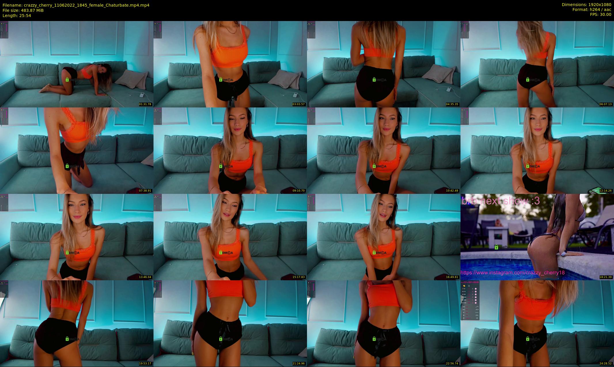 crazzy_cherry — 26 minute Chaturbate female cam show recording, 1080p, Jun 11, 2022
